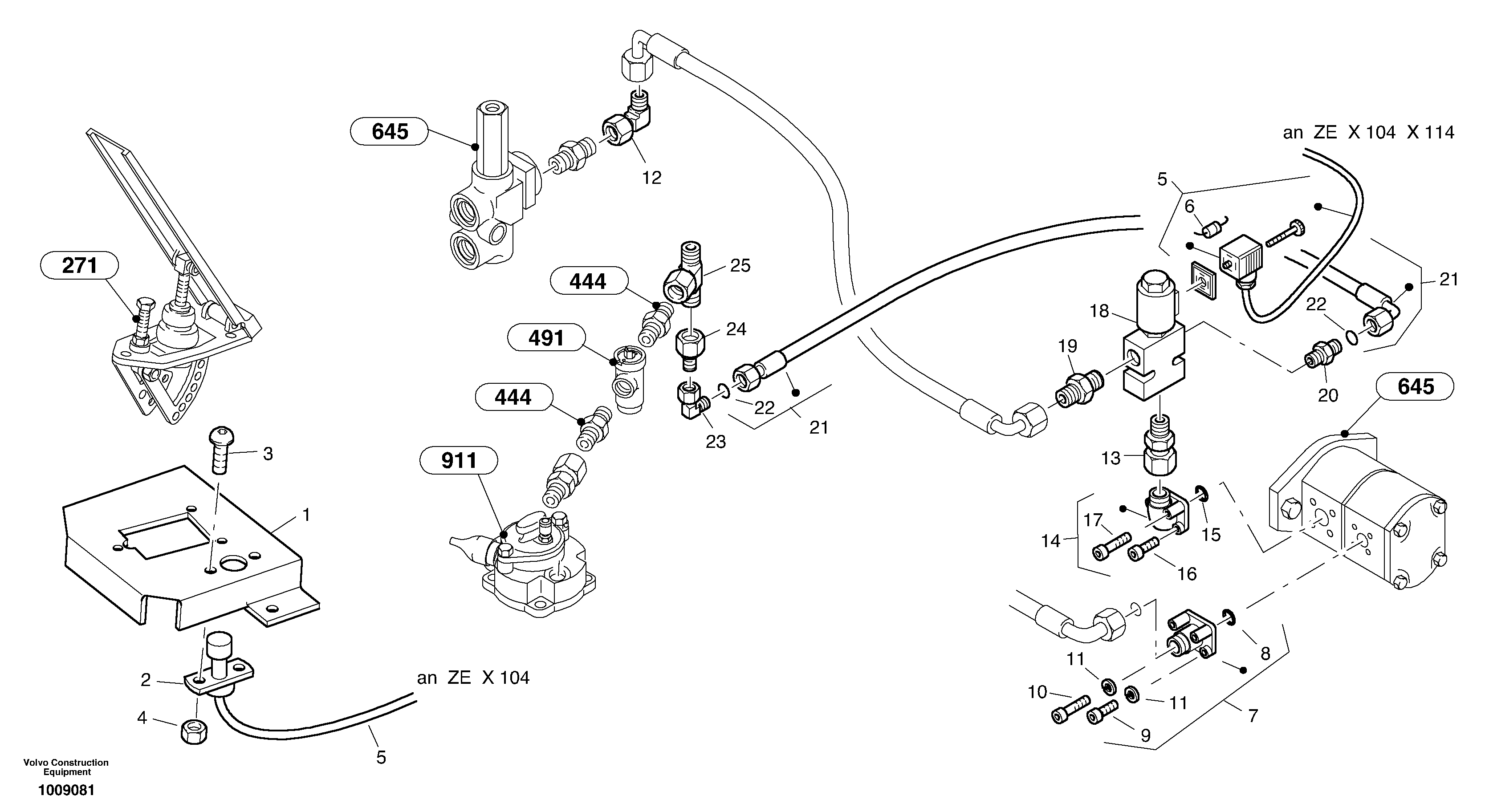 Схема запчастей Volvo L30B - 65697 Engine brake L30B TYPE 182, 183, 185 SER NO 3000 -
