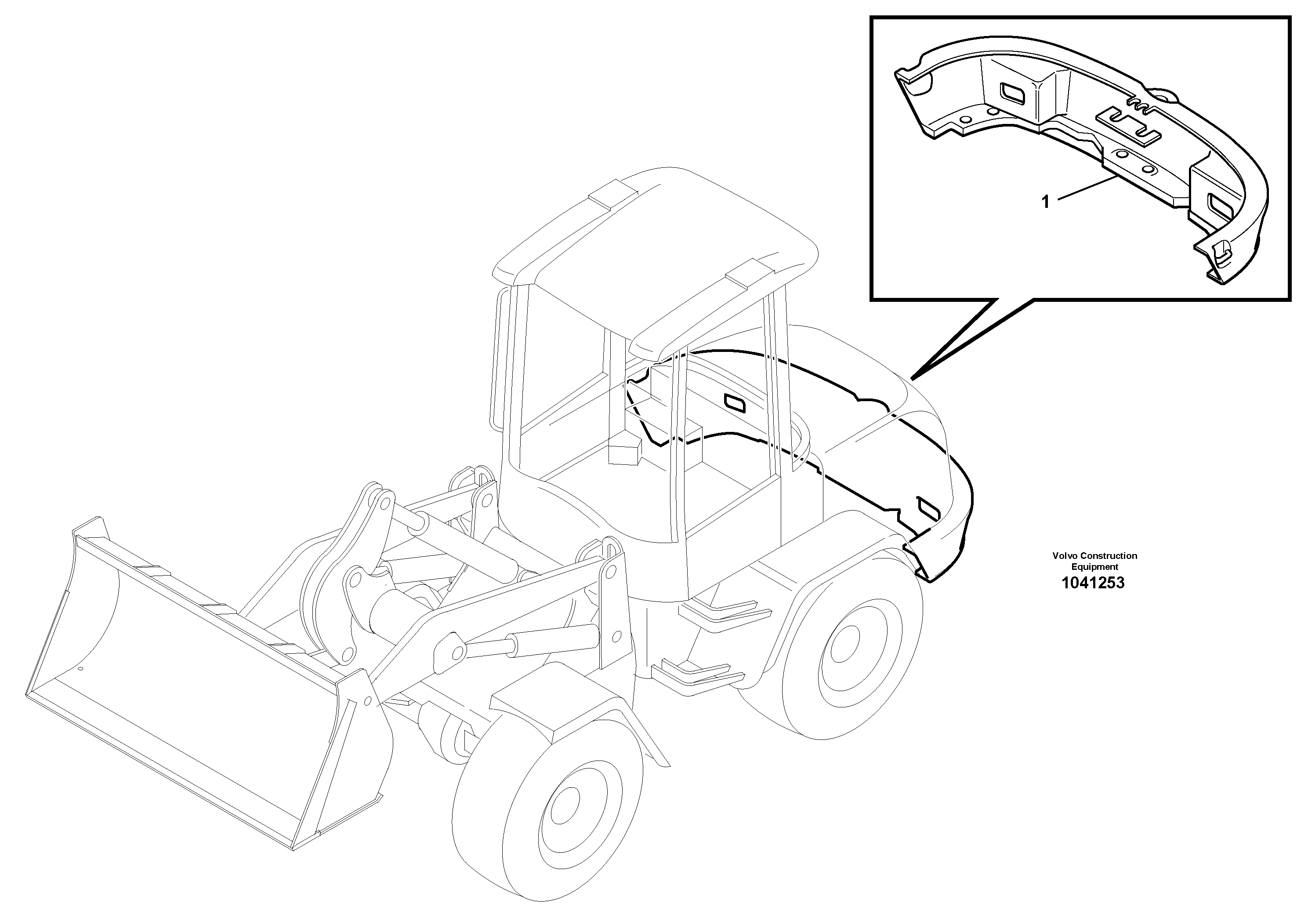 Схема запчастей Volvo L30B - 19811 Противовес L30B TYPE 182, 183, 185 SER NO 3000 -