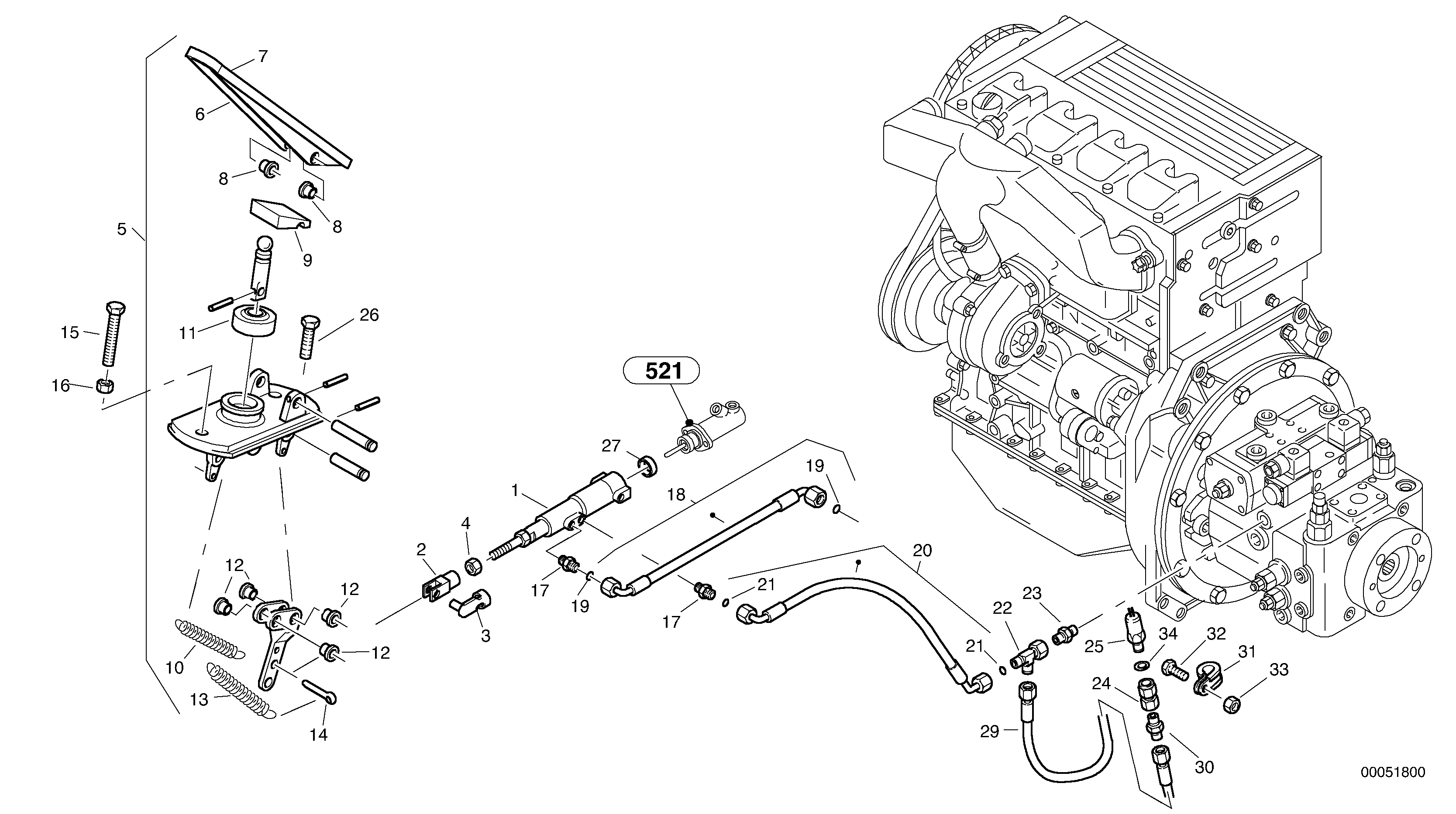 Схема запчастей Volvo L30B - 17 Inch control L30B TYPE 183, 185 SER NO - 2999