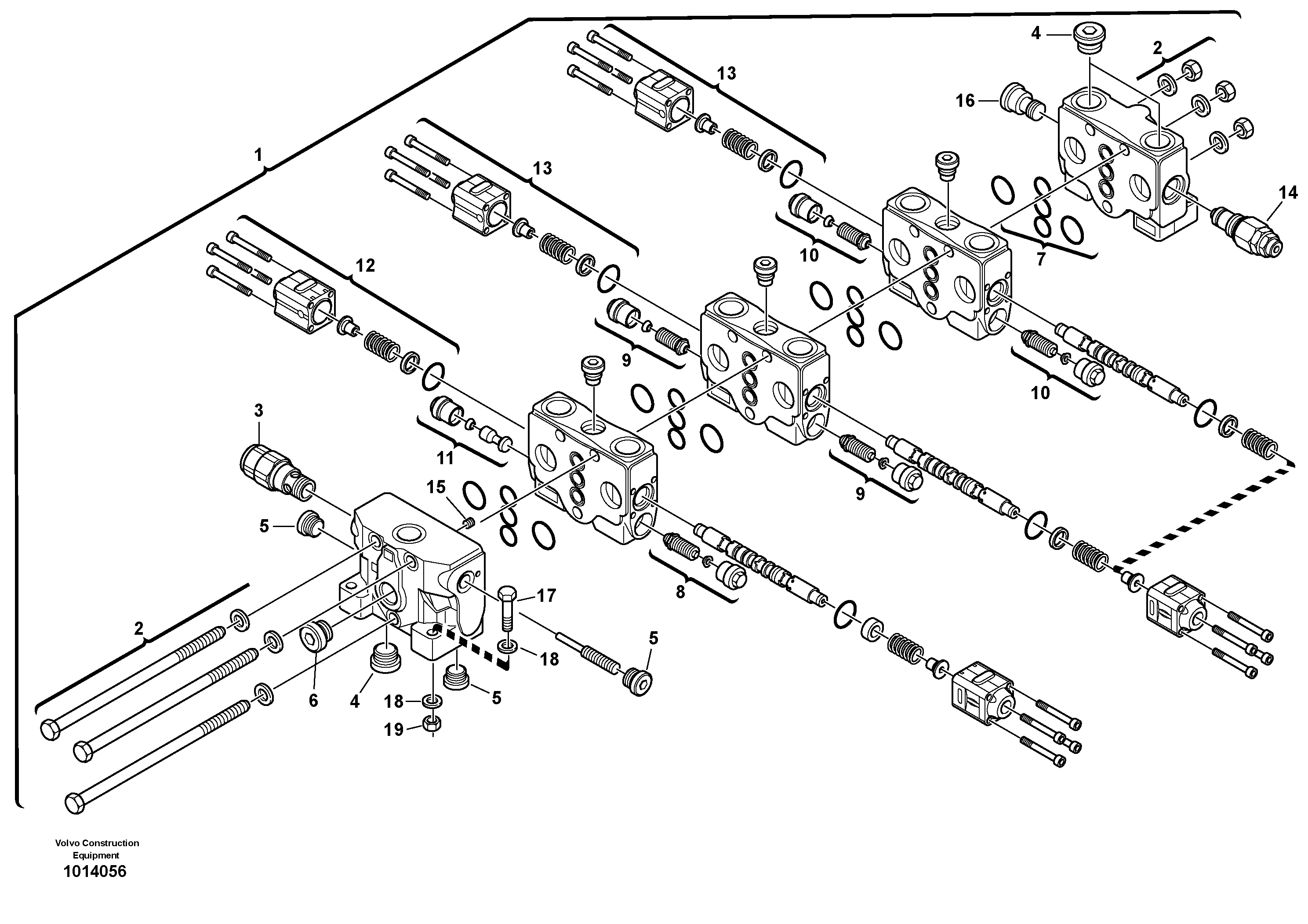 Схема запчастей Volvo L35B - 91275 Клапан регулирующий (распределительный) L35B S/N186/187/188/1893000 - 6000