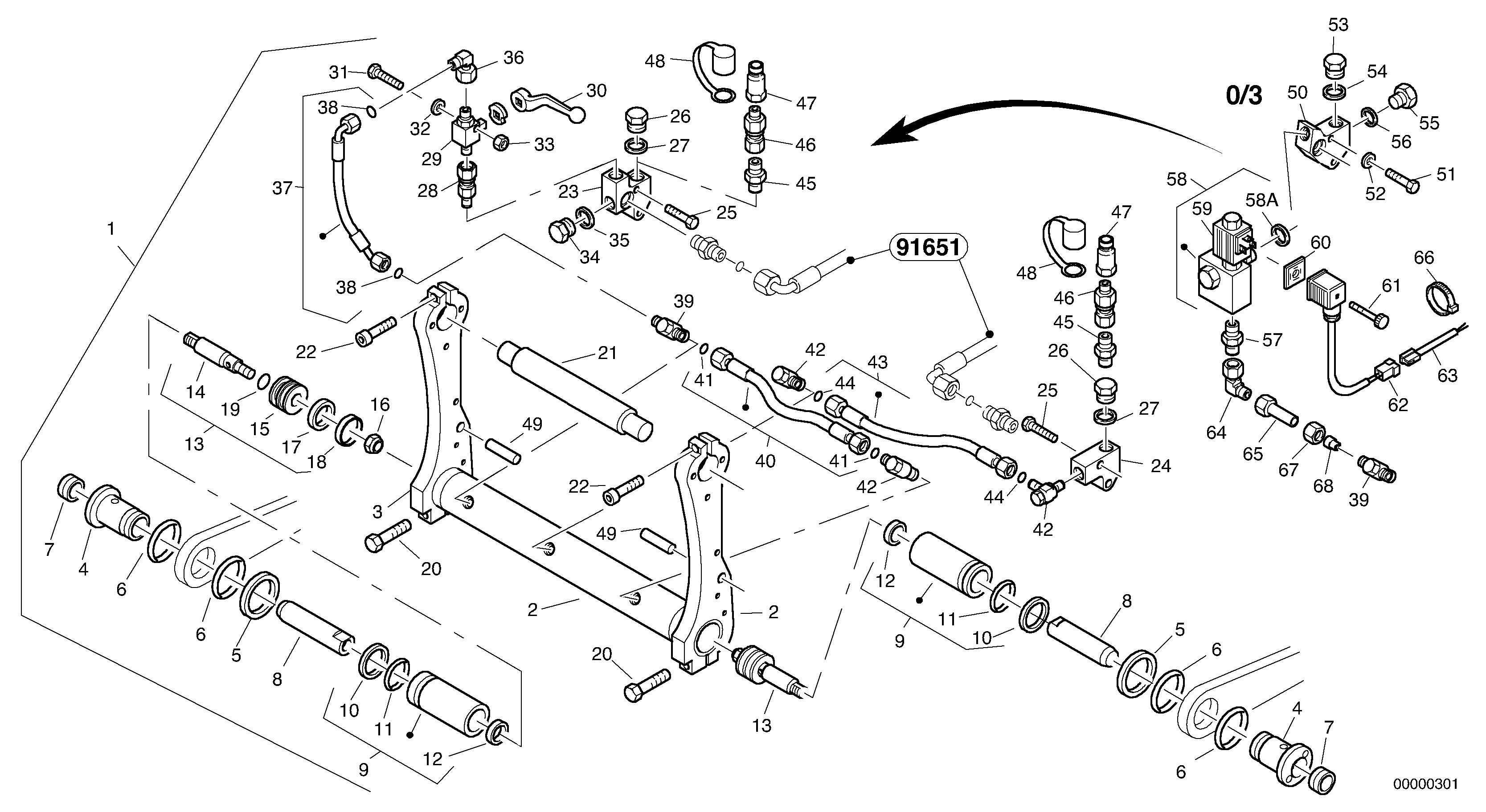 Схема запчастей Volvo L35B - 22275 Attachment mounting plate - Quick change, hydraulic L35B TYPE 186, 187, 188, 189 SER NO - 2999
