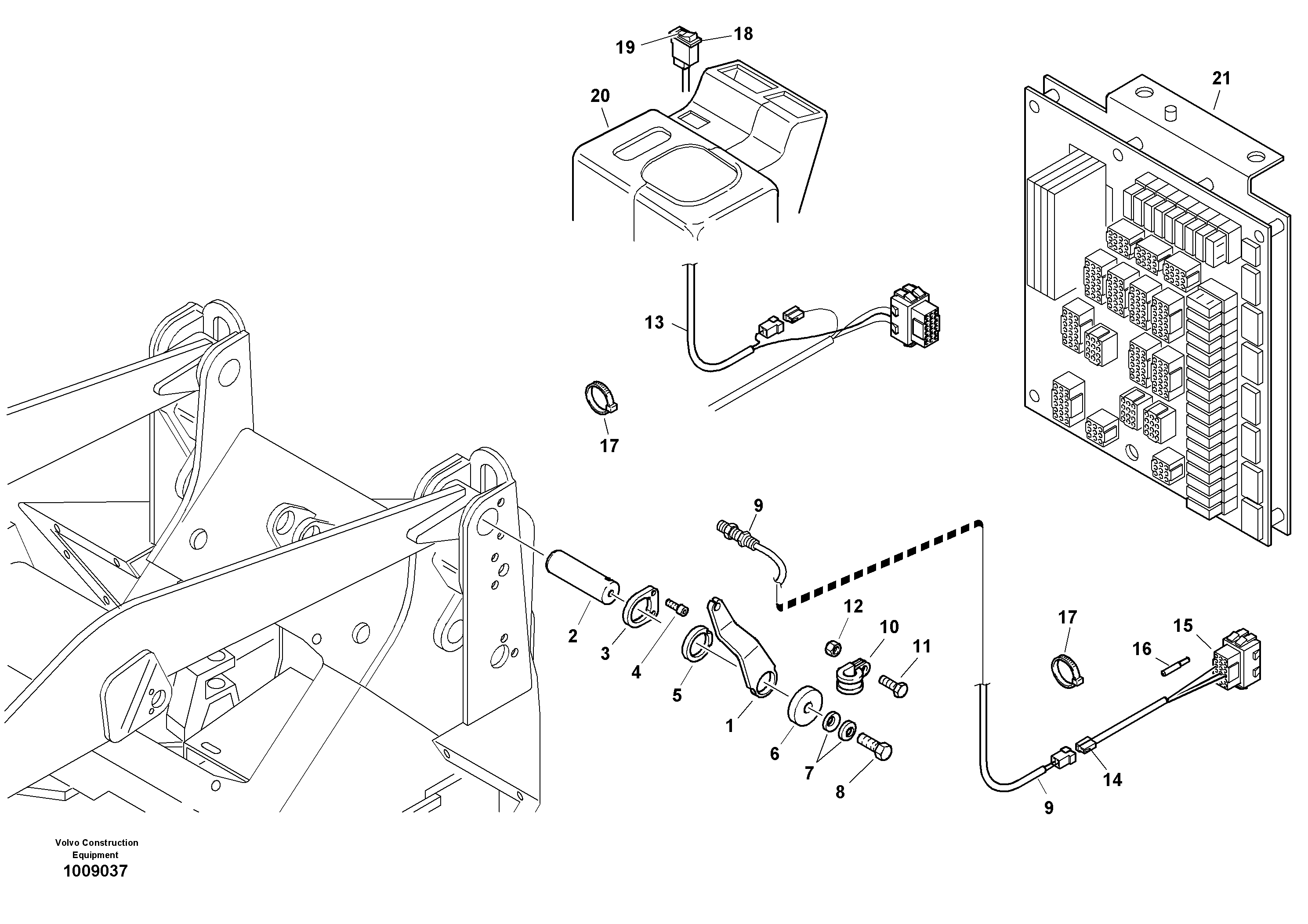 Схема запчастей Volvo L35B - 1759 Lift end disconnection L35B S/N186/187/188/1893000 - 6000