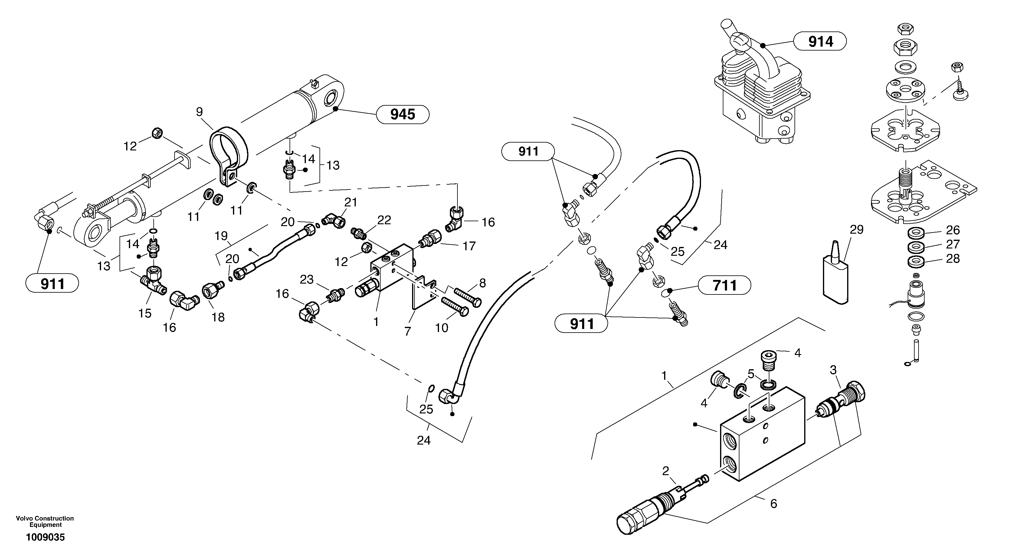 Схема запчастей Volvo L35B - 58917 Fly back bracke equipment L35B S/N186/187/188/1893000 - 6000
