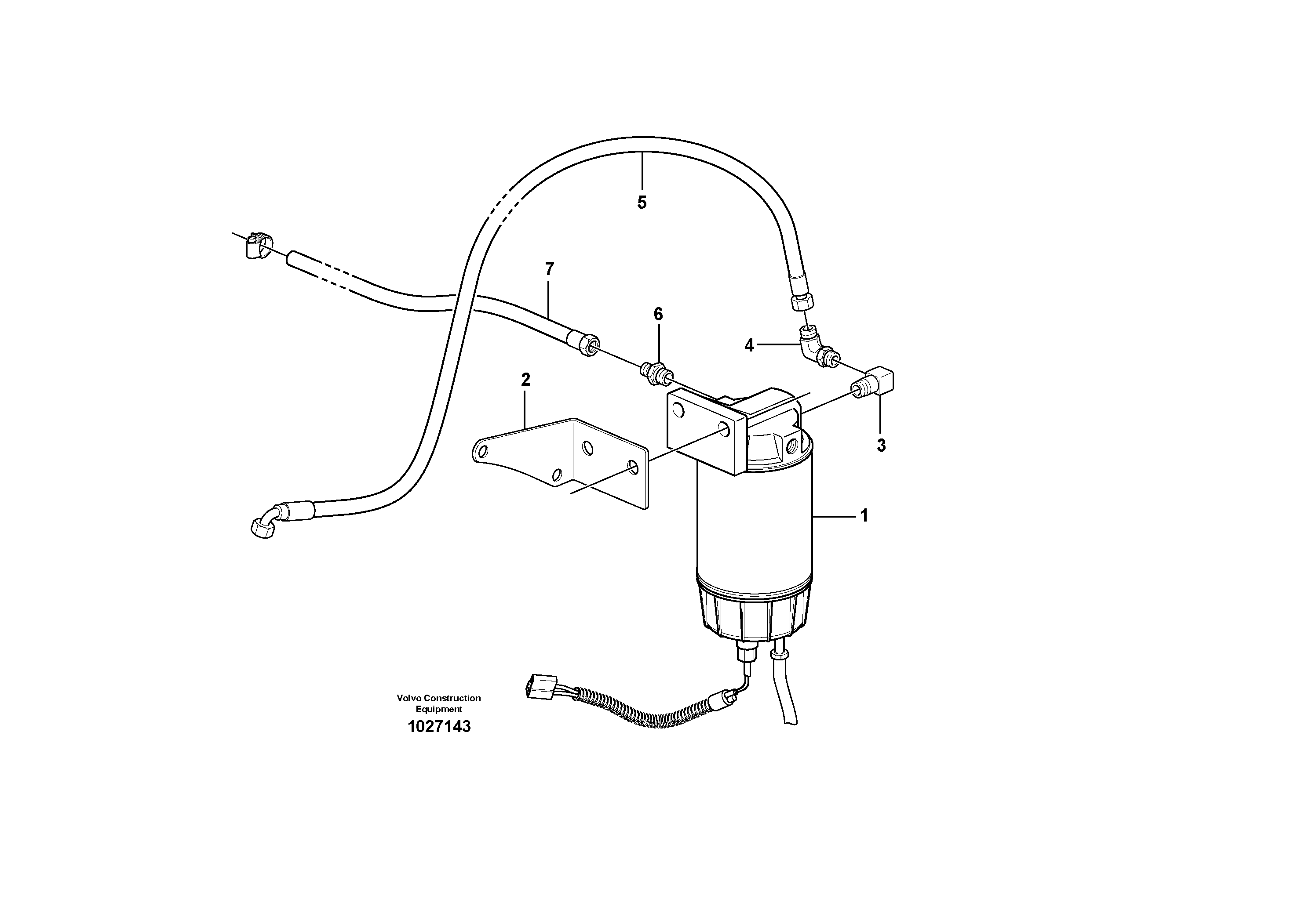 Схема запчастей Volvo L35B - 27744 Fuel heater L35B S/N186/187/188/1893000 - 6000