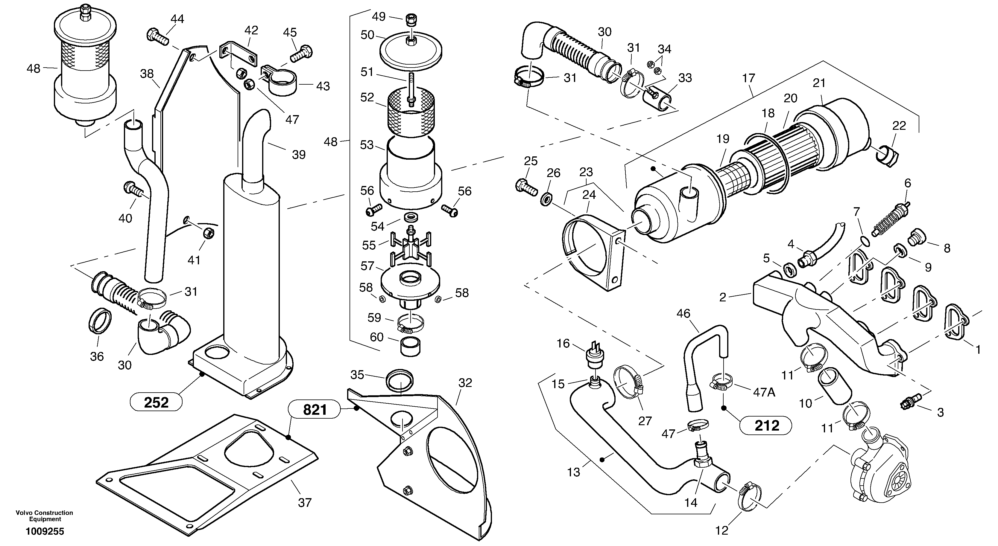 Схема запчастей Volvo L35B - 85603 Pre-filter - Turbo II L35B S/N186/187/188/1893000 - 6000