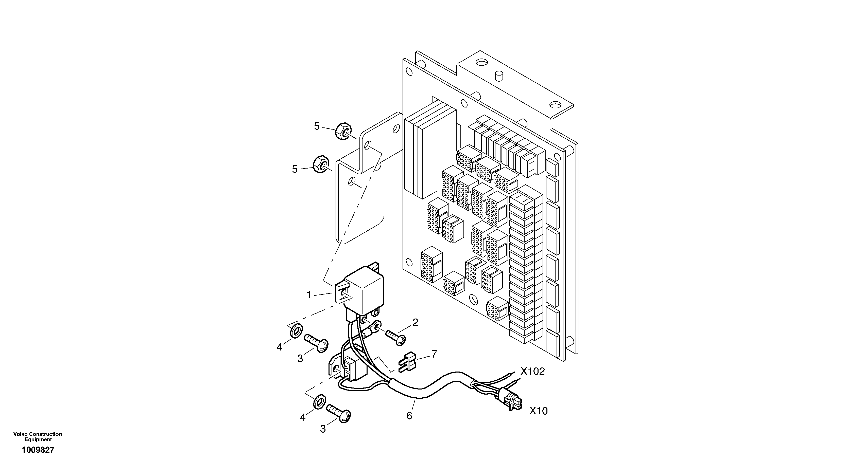 Схема запчастей Volvo L35B - 98445 Battery cut-out L35B S/N186/187/188/1893000 - 6000