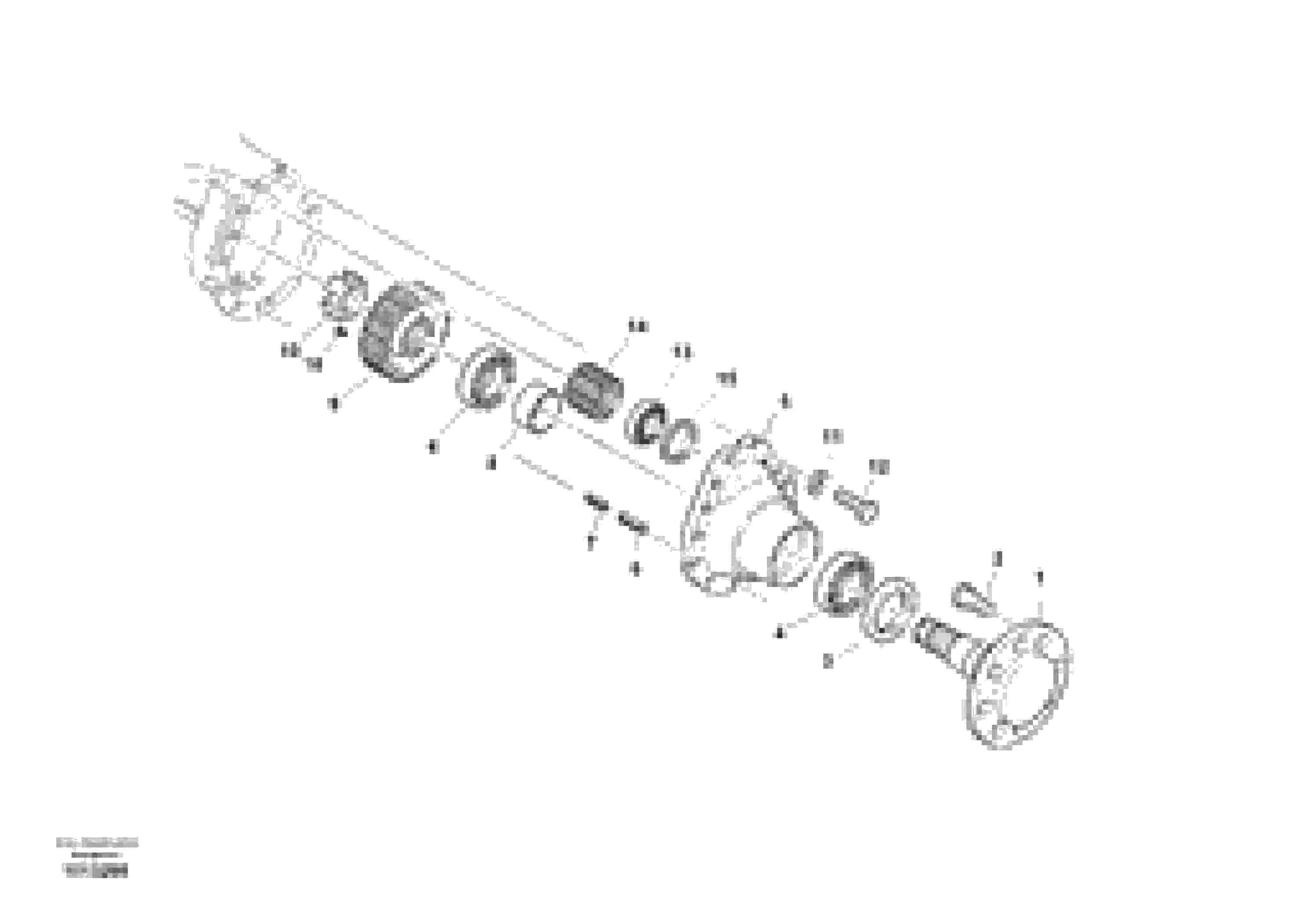 Схема запчастей Volvo L35B - 15733 Final drive - portal-front axle L35B S/N186/187/188/1893000 - 6000