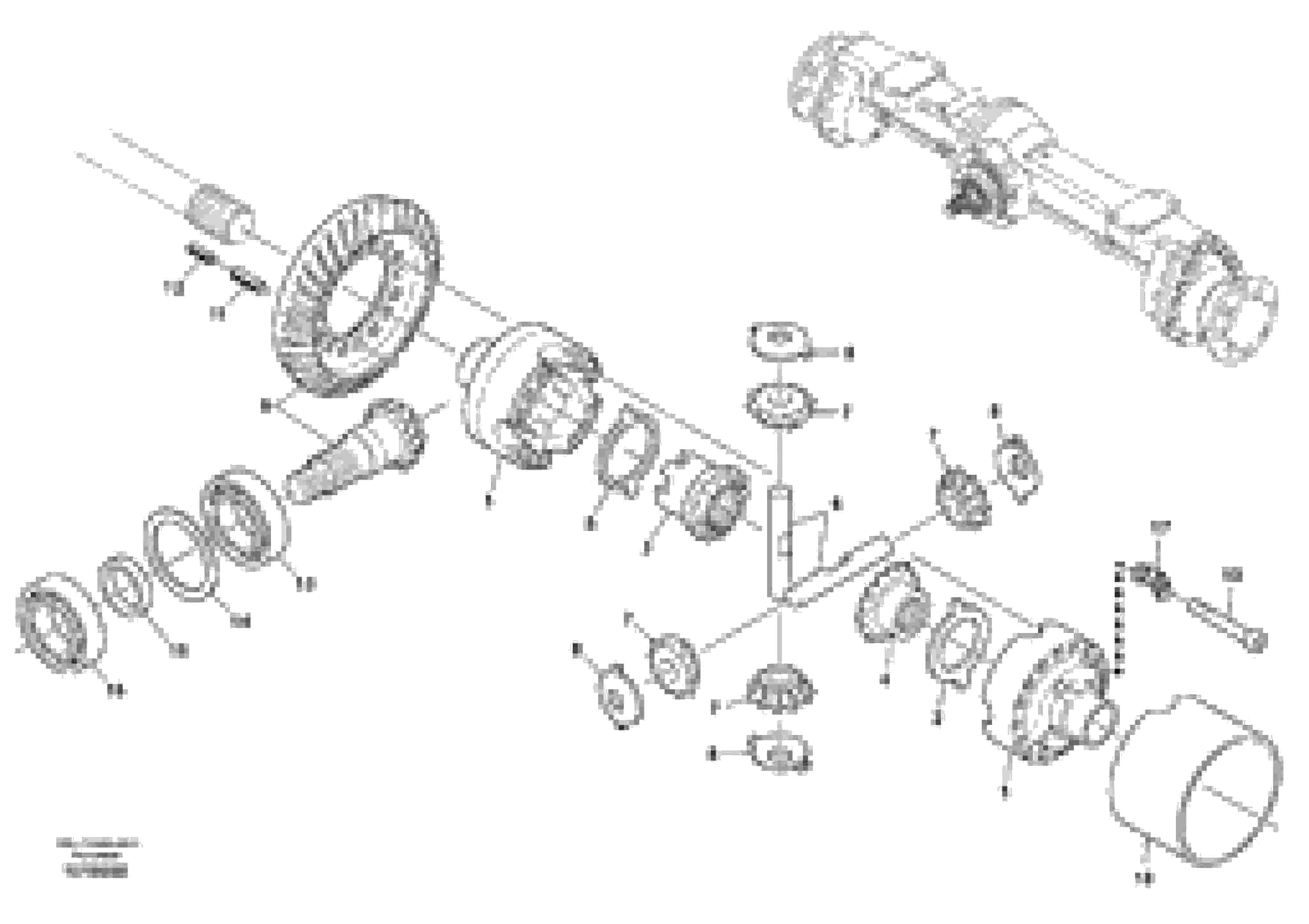 Схема запчастей Volvo L35B - 28842 Differential carrier - assy rear axle L35B S/N186/187/188/1893000 - 6000