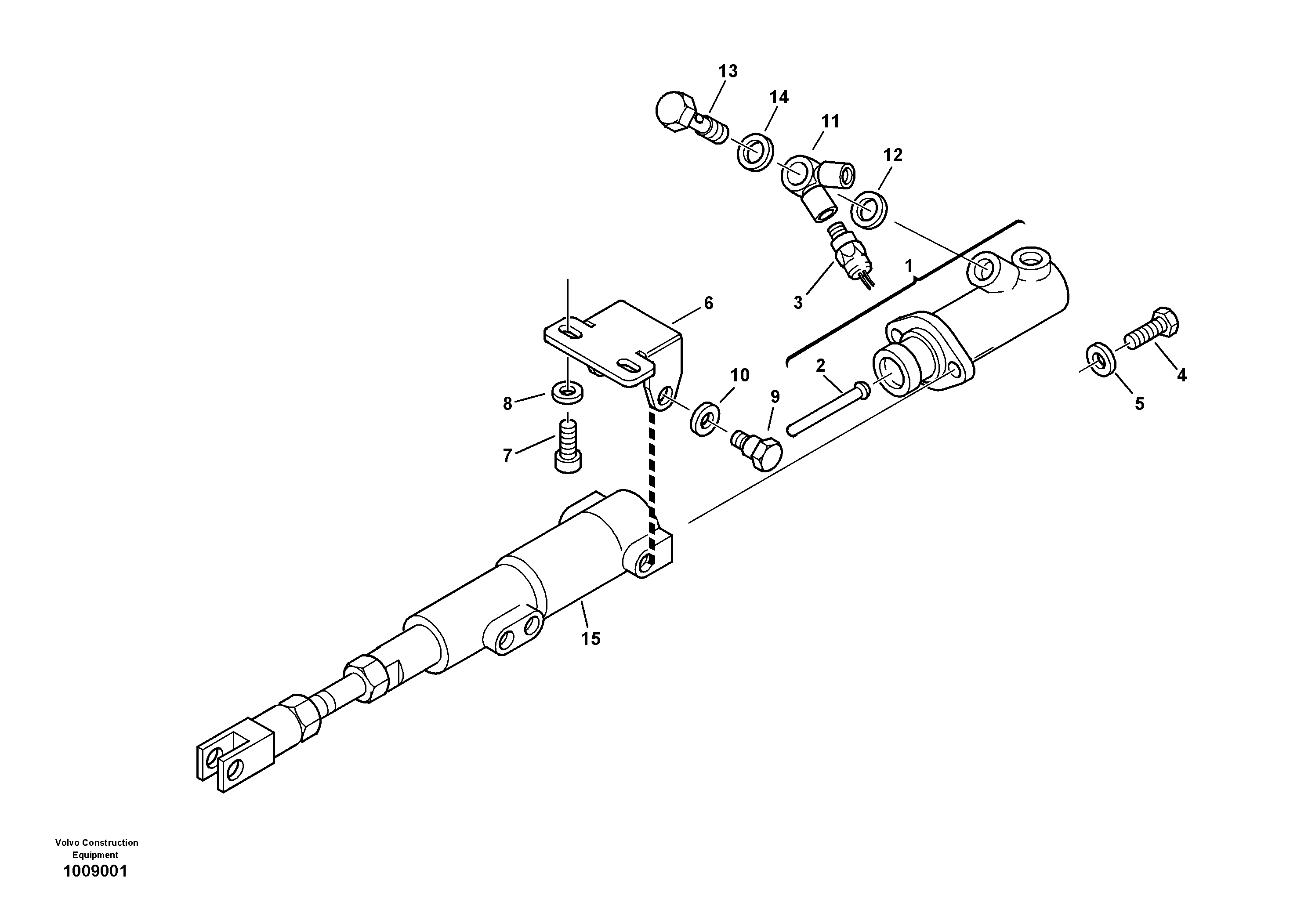 Схема запчастей Volvo L35B - 31184 Brake cylinder L35B S/N186/187/188/1893000 - 6000