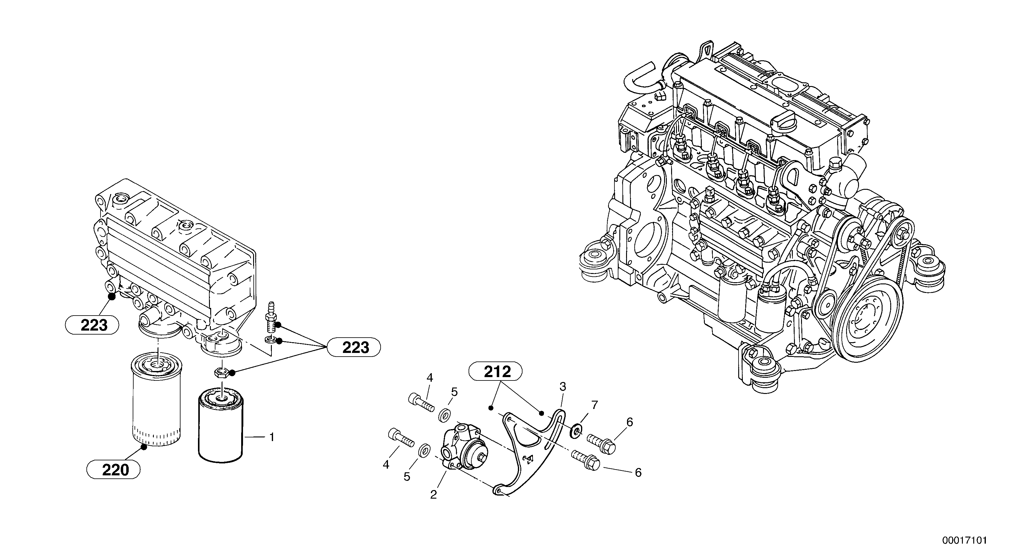 Схема запчастей Volvo L40B - 1959 Fuel filter - Feed pump L40B S/N 1911500 - S/N 1921500 -