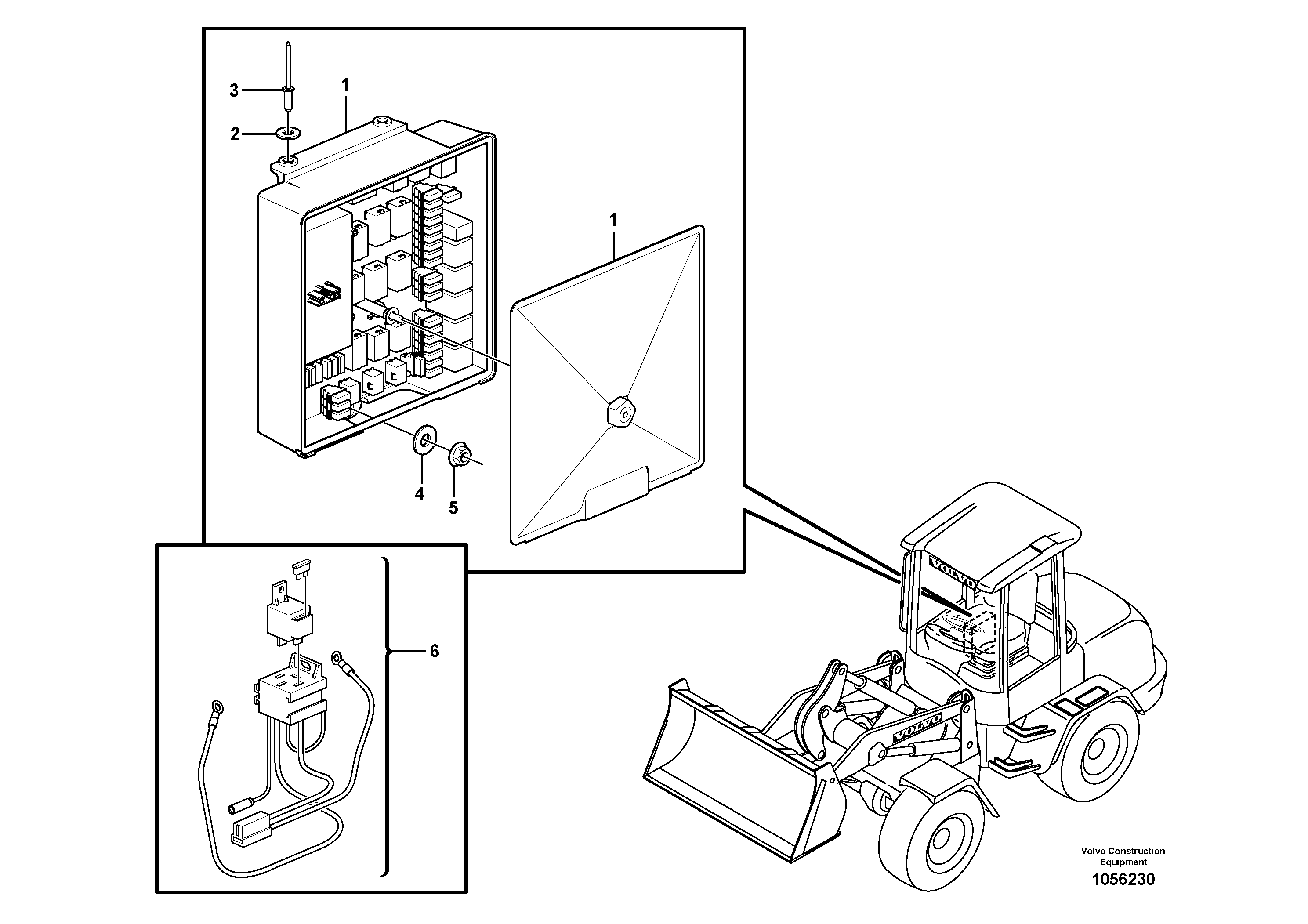 Схема запчастей Volvo L45B - 96190 Central computer L45B S/N 1941500 - S/N 1951500 -