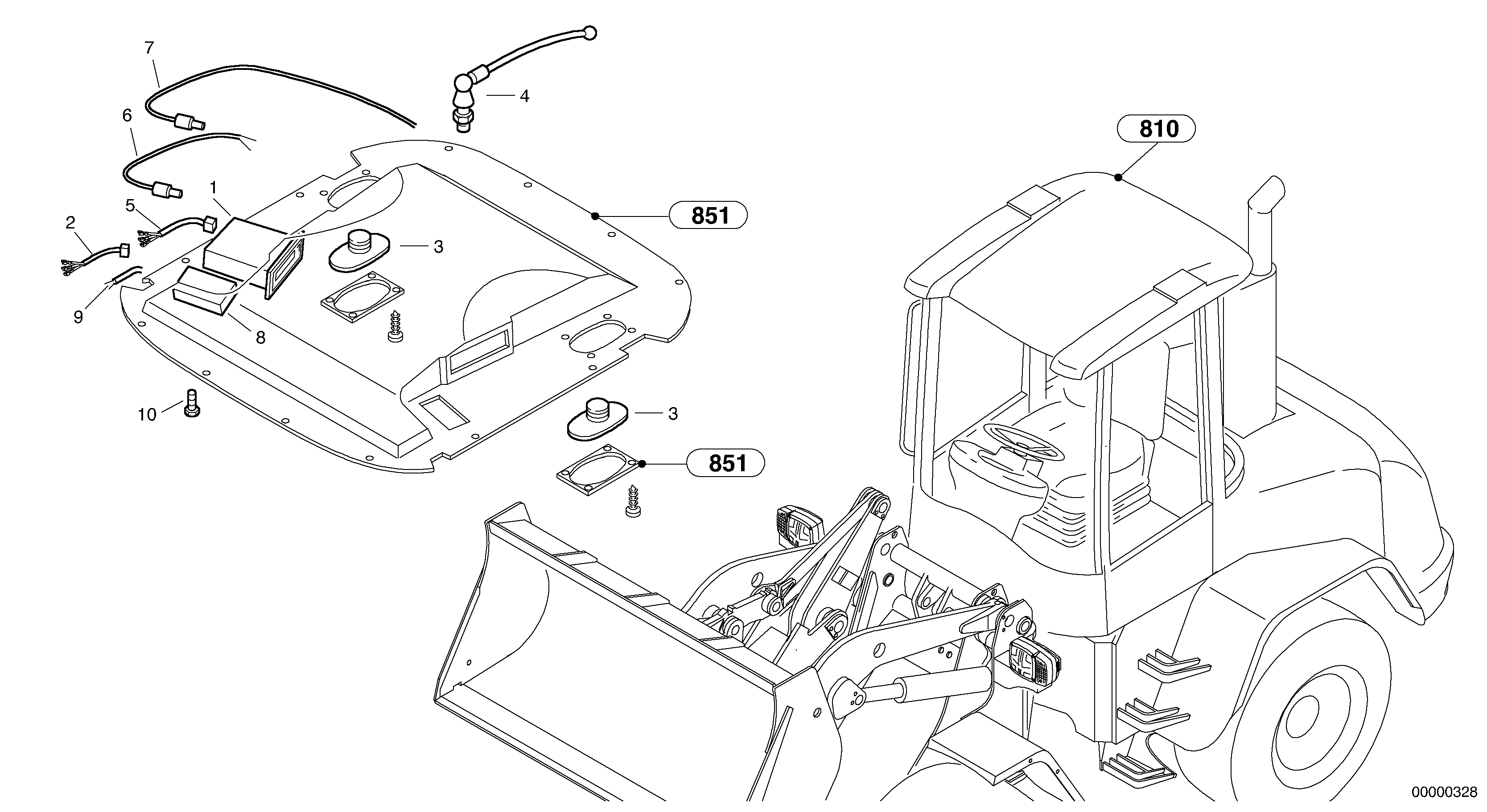 Схема запчастей Volvo L45B - 416 Radio L45B TYPE 194, 195 SER NO - 1499