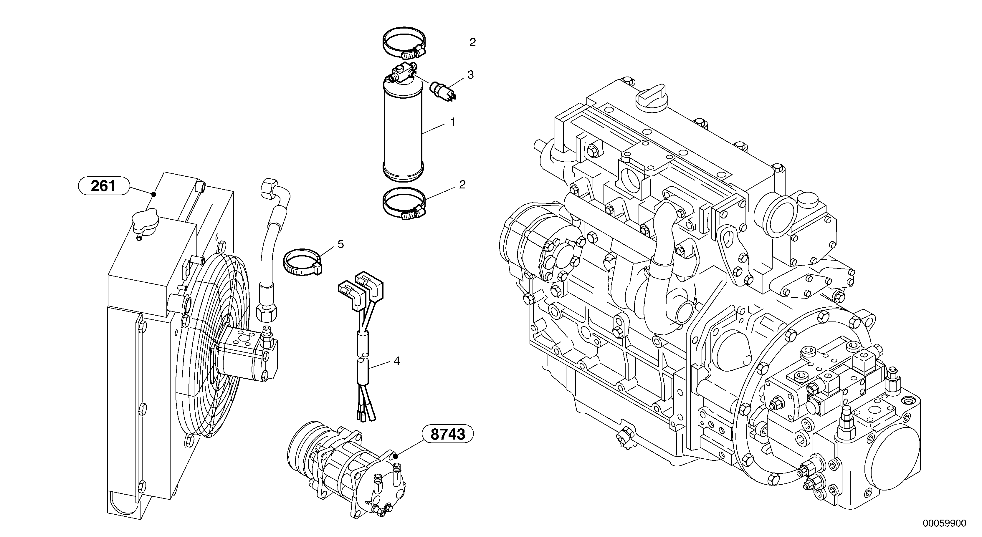 Схема запчастей Volvo L45B - 474 Dryer L45B TYPE 194, 195 SER NO - 1499