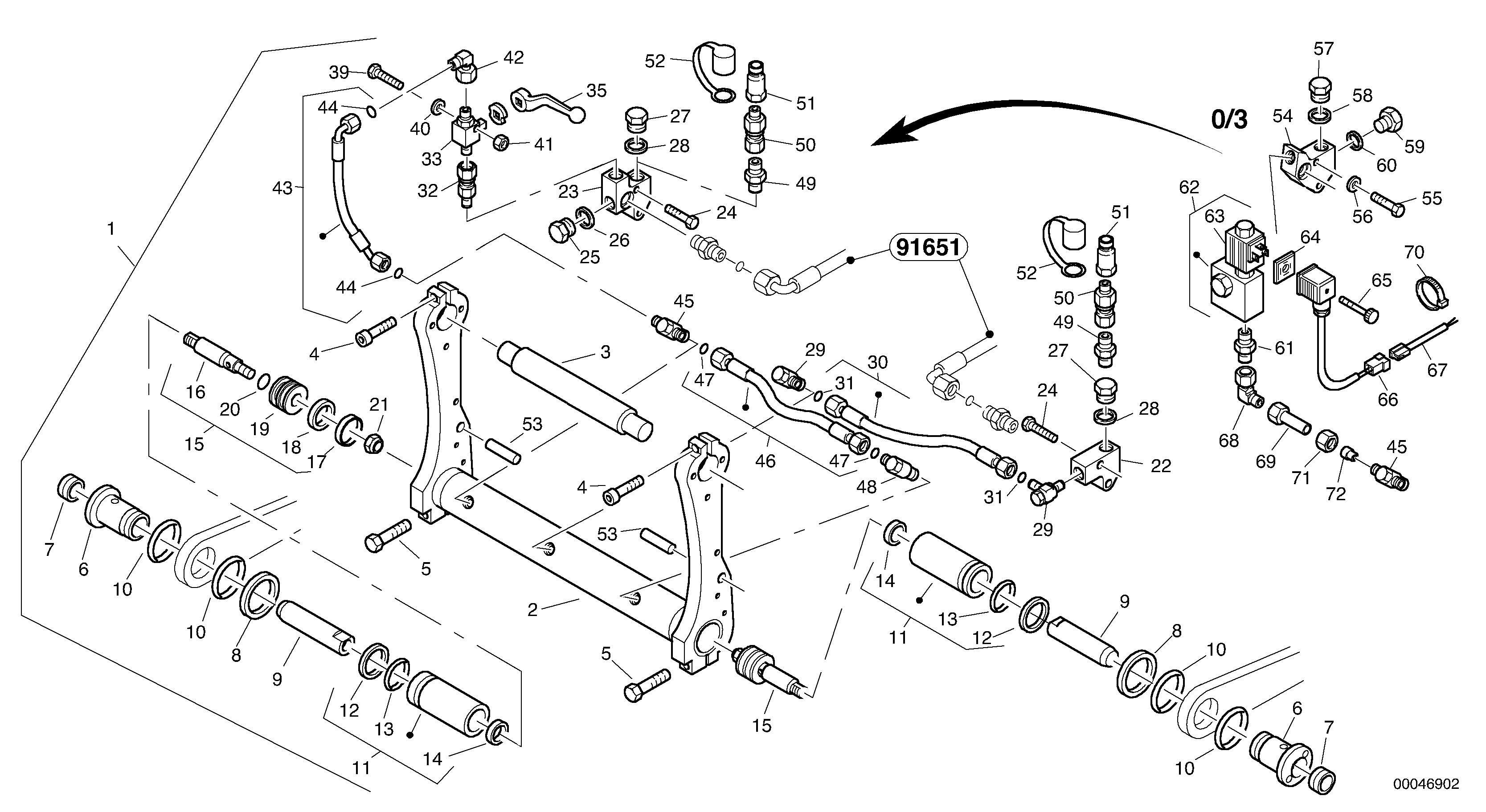 Схема запчастей Volvo L45B - 8781 Attachment mounting plate - Quick change, hydraulic - TPZ L45B TYPE 194, 195 SER NO - 1499