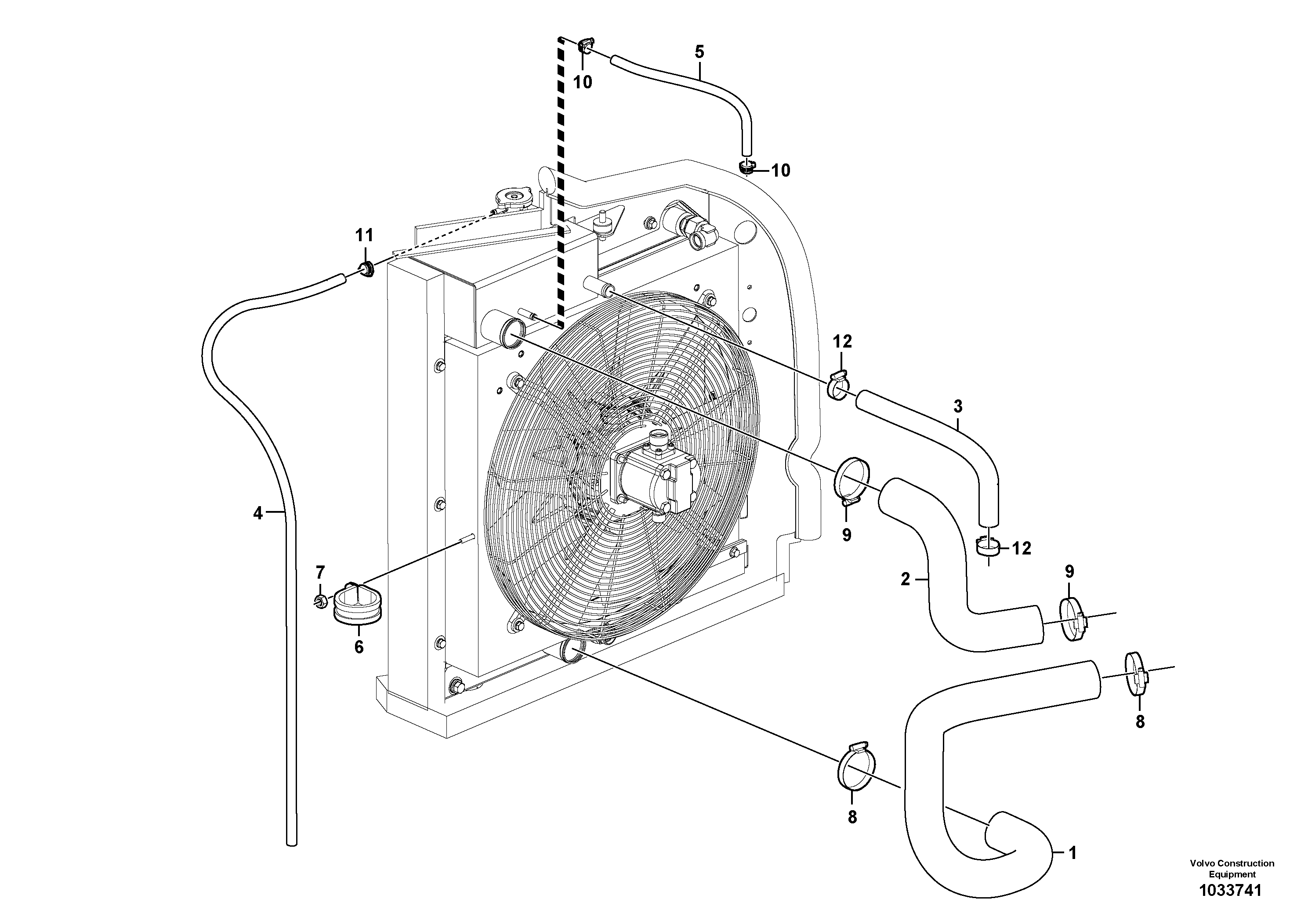 Схема запчастей Volvo L45B - 83366 Cooling pipes L45B S/N 1941500 - S/N 1951500 -