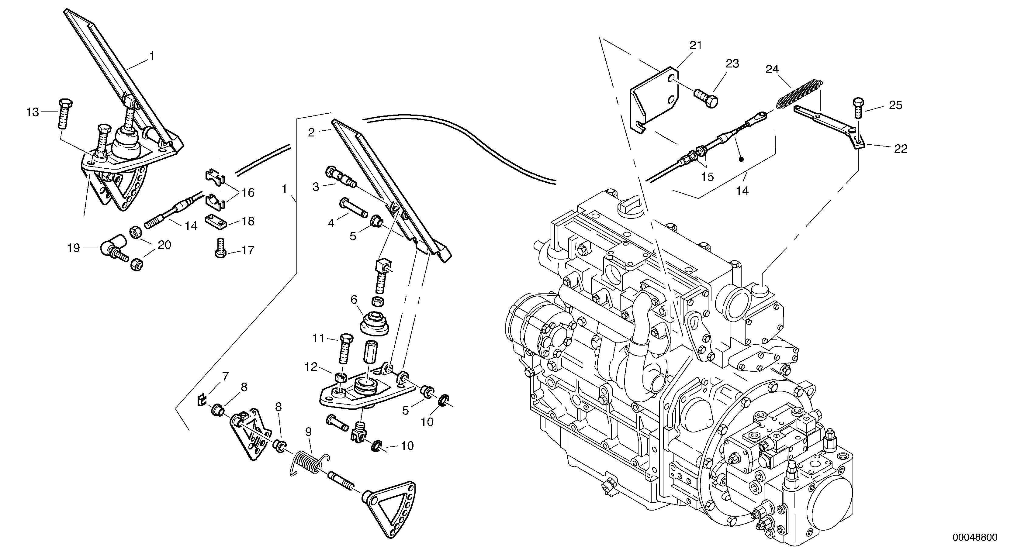Схема запчастей Volvo L45B - 2804 Speed control L45B S/N 1941500 - S/N 1951500 -