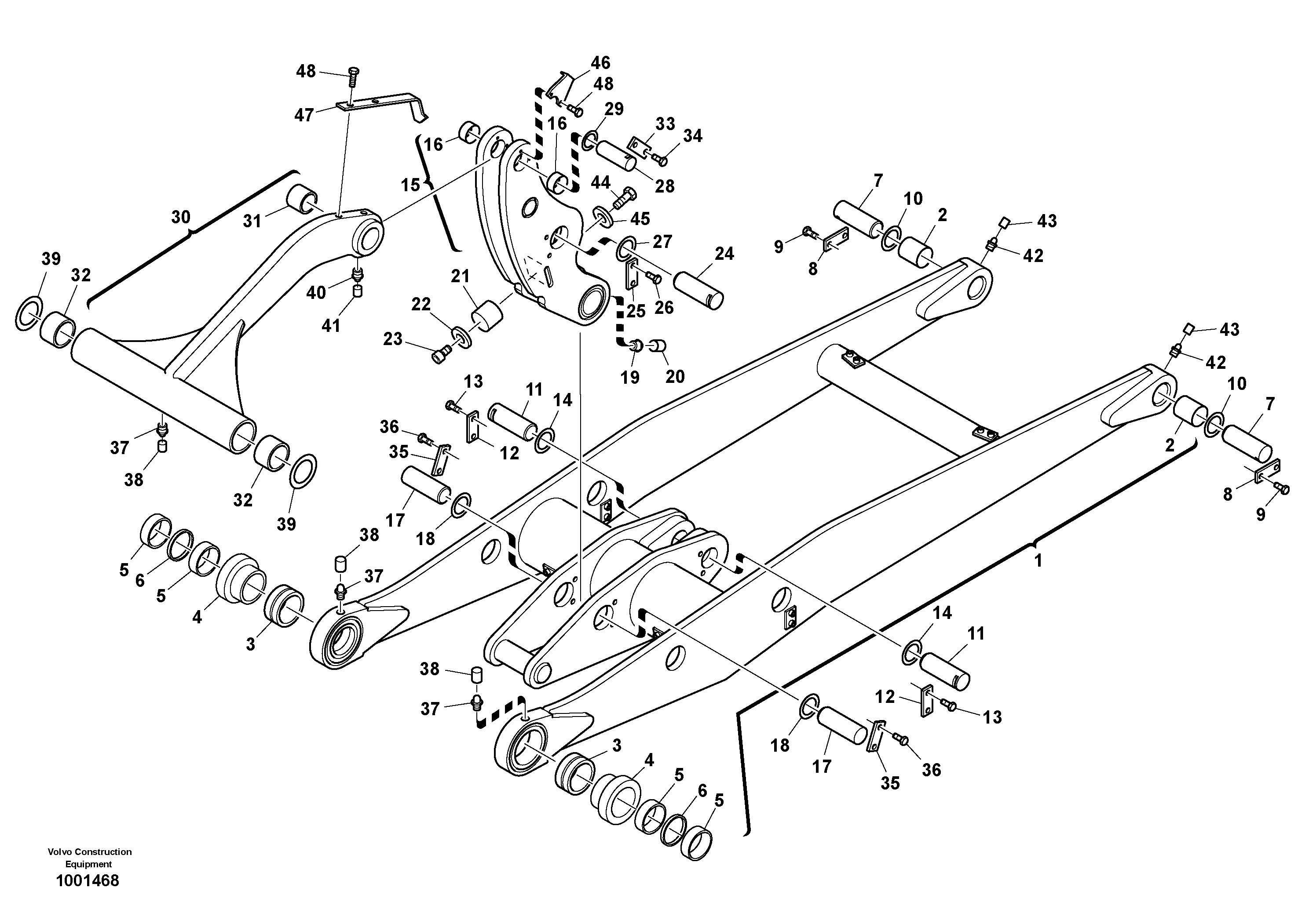 Схема запчастей Volvo L25B - 94315 Lift frame L25B TYPE 175 SER NO - 0499