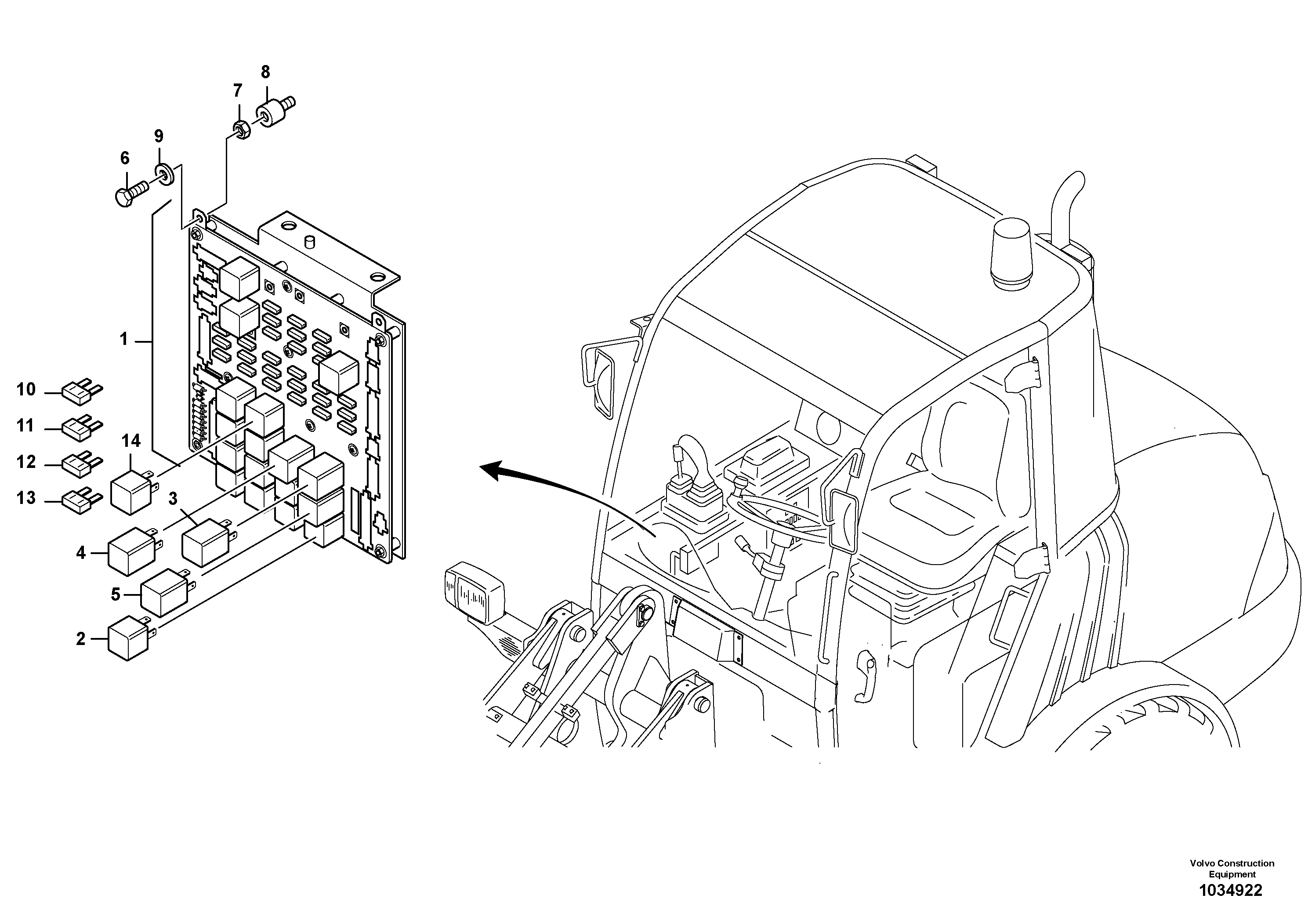 Схема запчастей Volvo L25B - 85560 Central computer L25B TYPE 175, S/N 0500 - TYPE 176, S/N 0001 -
