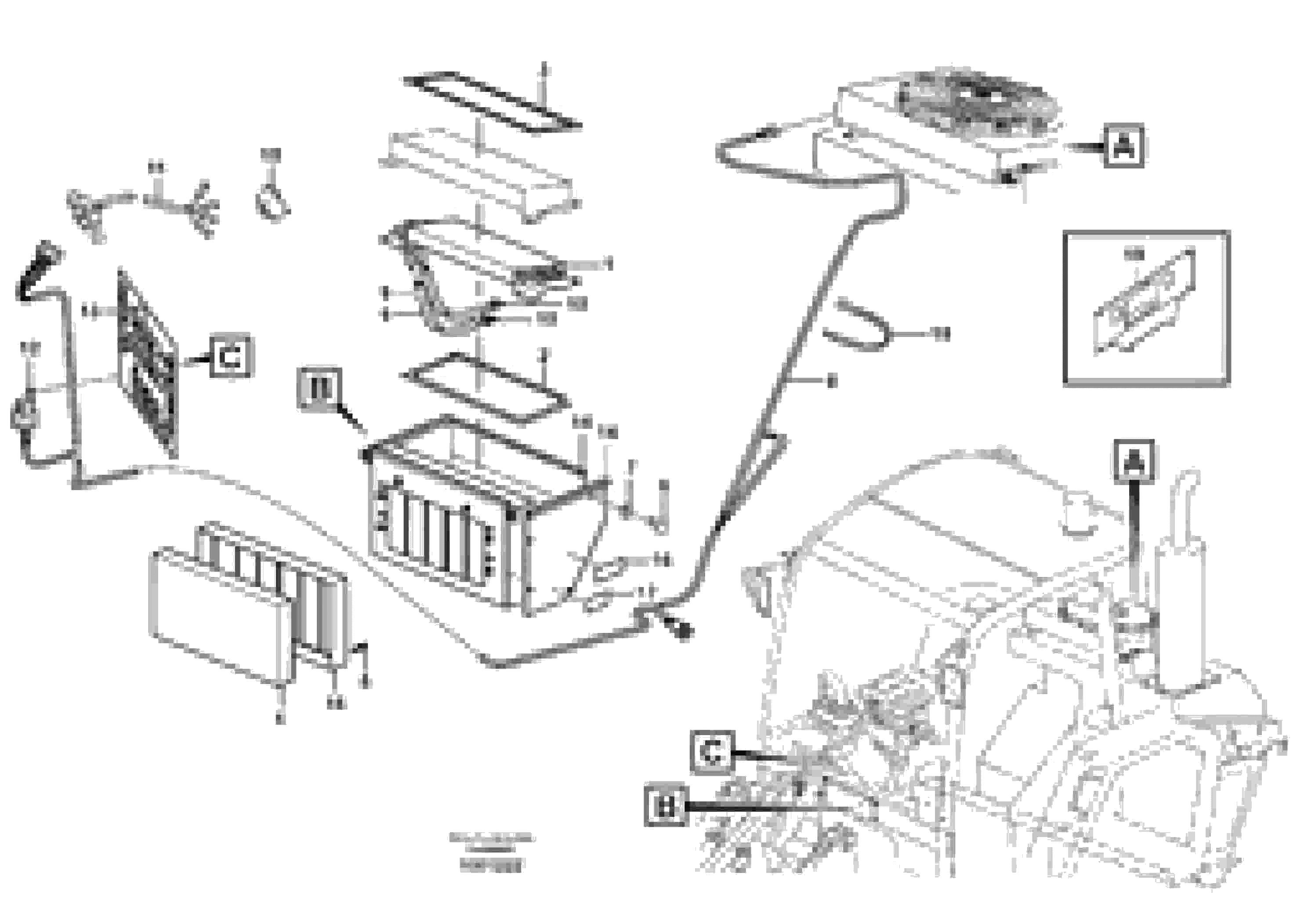 Схема запчастей Volvo L25B - 3465 Air-conditioning system L25B TYPE 175, S/N 0500 - TYPE 176, S/N 0001 -