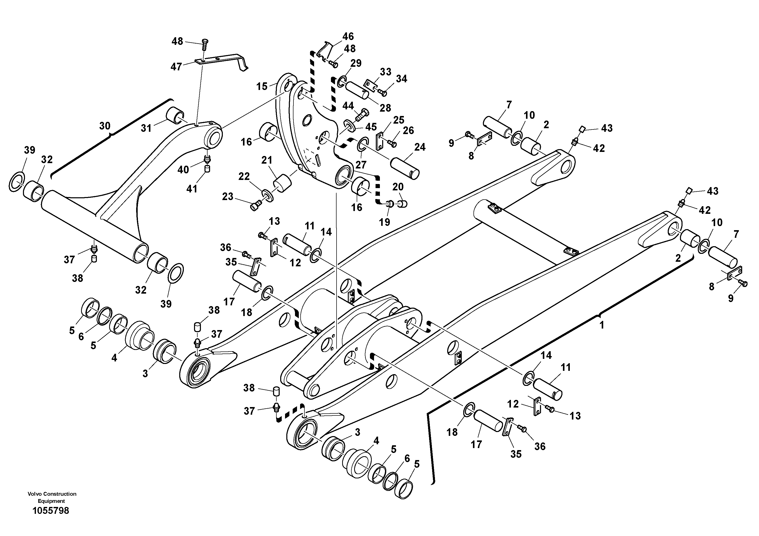 Схема запчастей Volvo L25B - 68917 Lift frame L25B TYPE 175, S/N 0500 - TYPE 176, S/N 0001 -