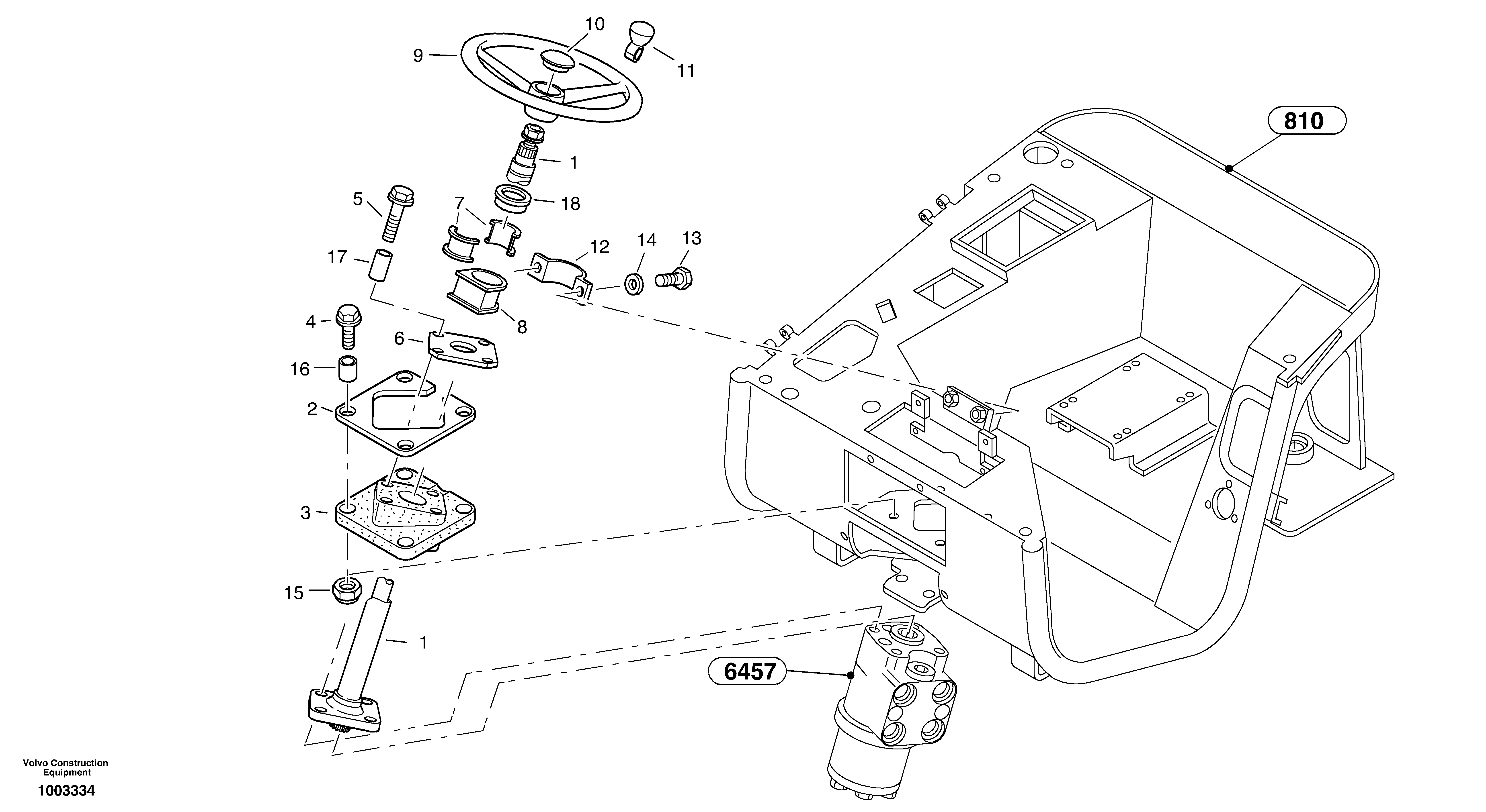 Схема запчастей Volvo L25B - 32567 Steering assembly L25B TYPE 175 SER NO - 0499
