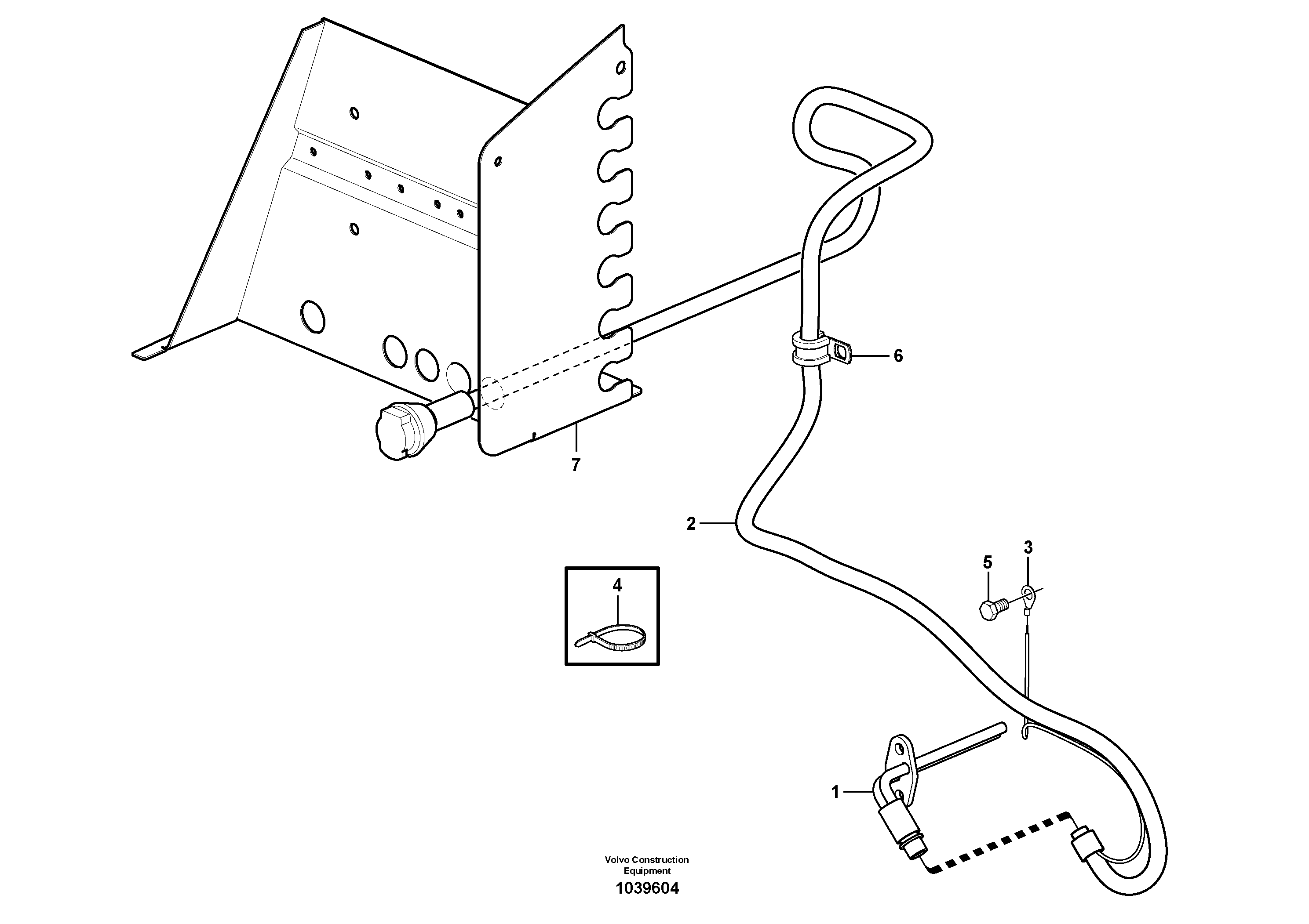 Схема запчастей Volvo L45F - 18057 Engine heater L45F