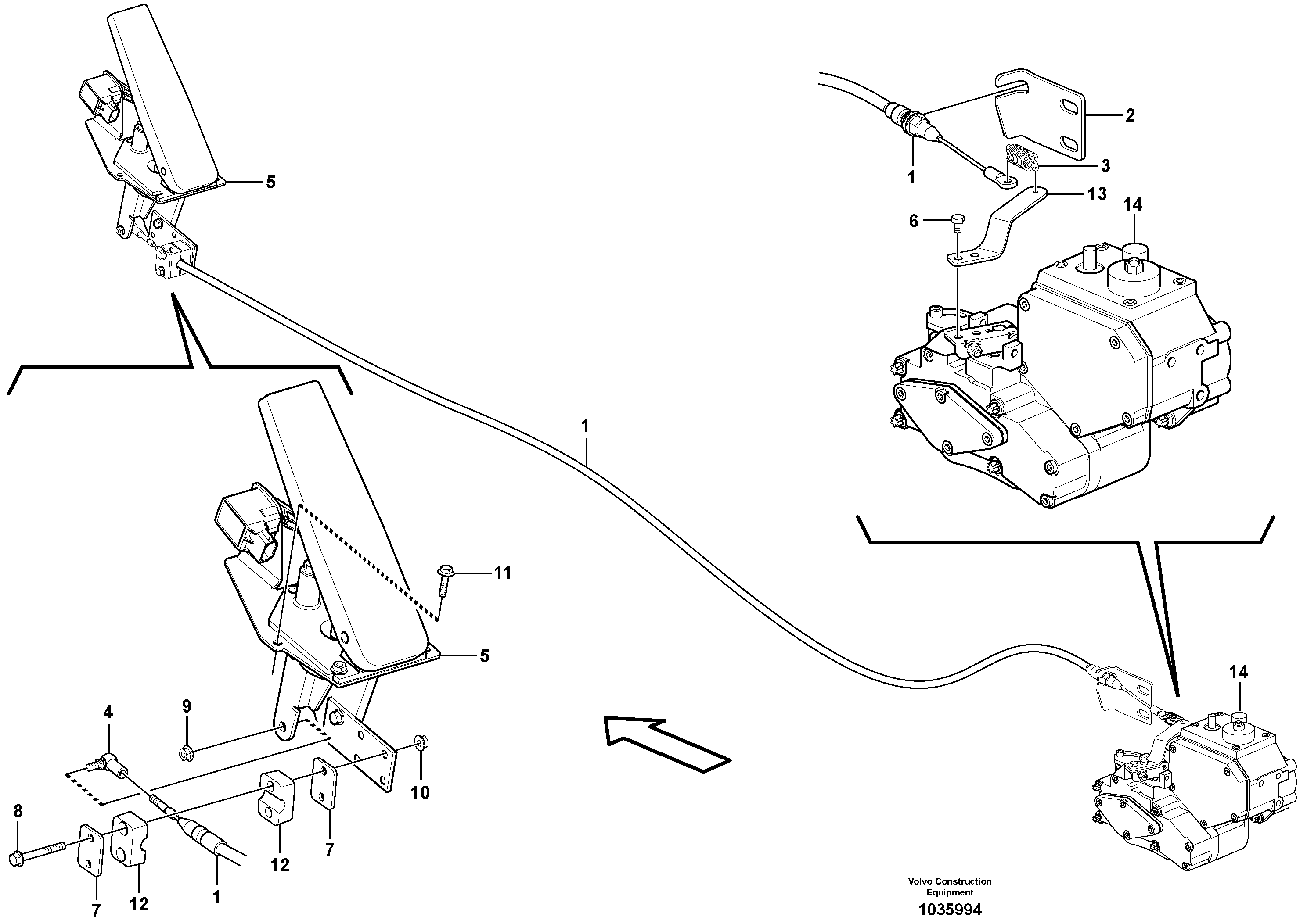 Схема запчастей Volvo L45F - 59179 Speed control L45F