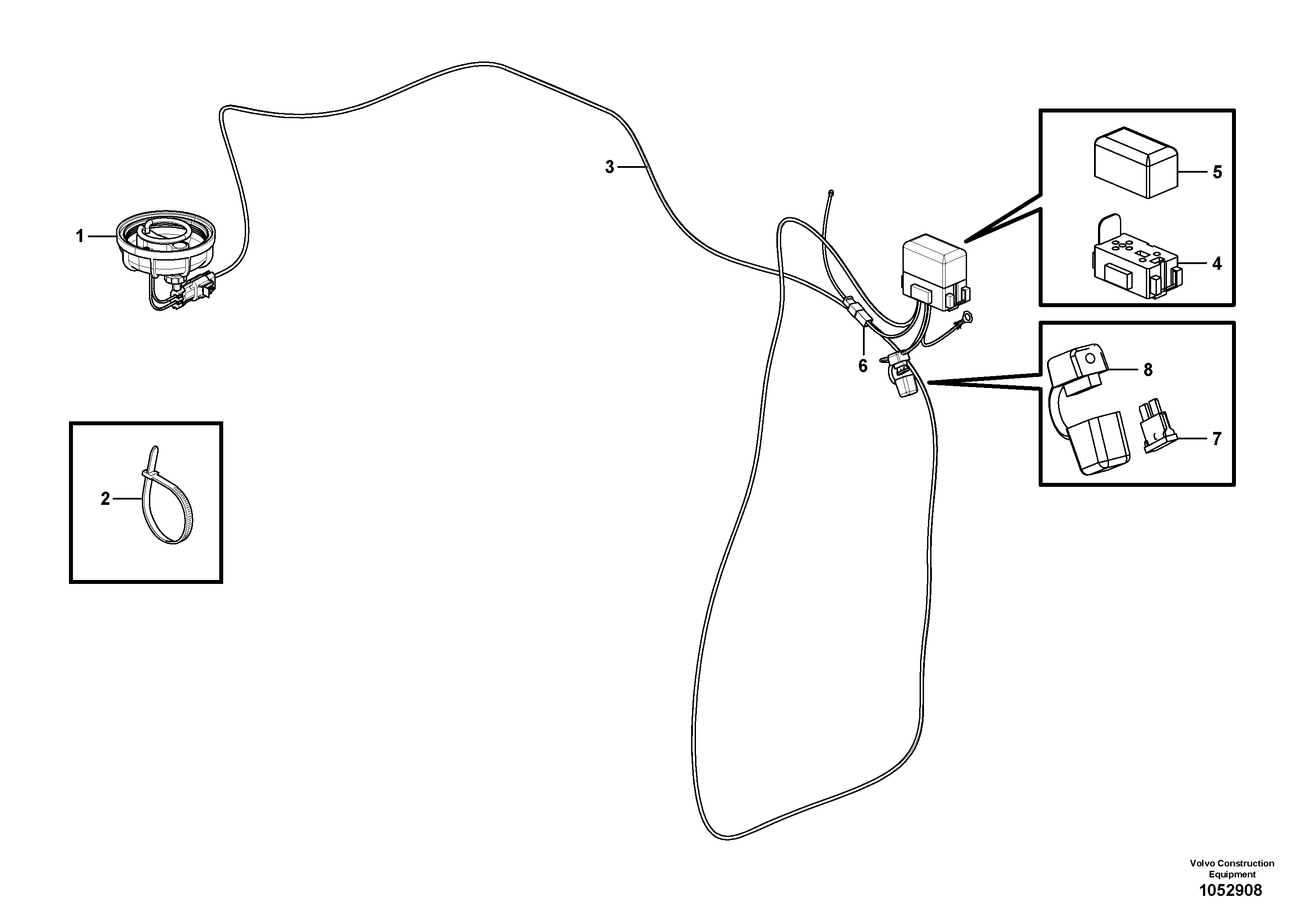 Схема запчастей Volvo L45F - 61368 Предпусковой подогреватель в сборе L45F