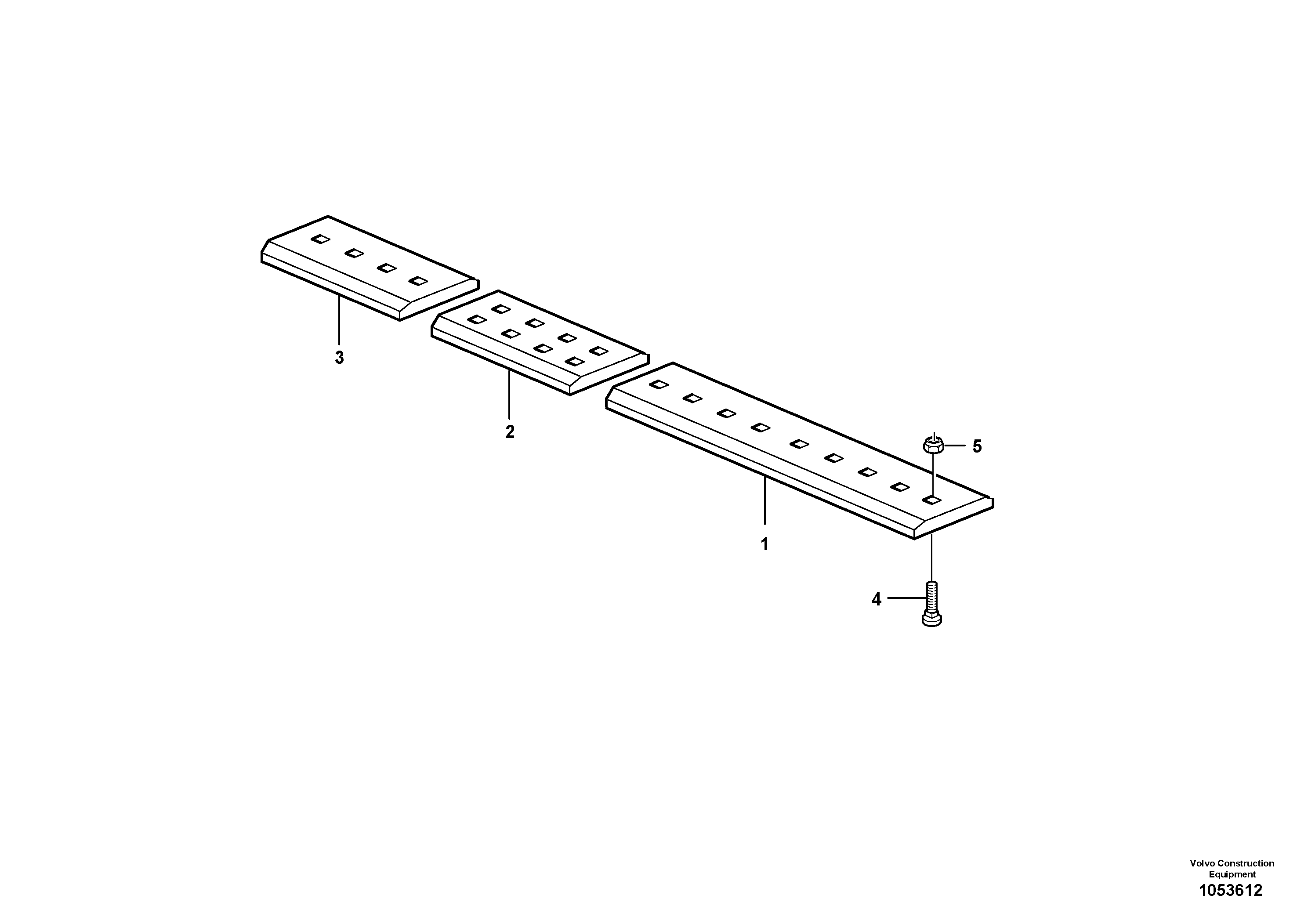 Схема запчастей Volvo L45F - 106384 Straight lips, edge savers, teeth ATTACHMENTS ATT. COMPACT WHEEL LOADERS GEN. F