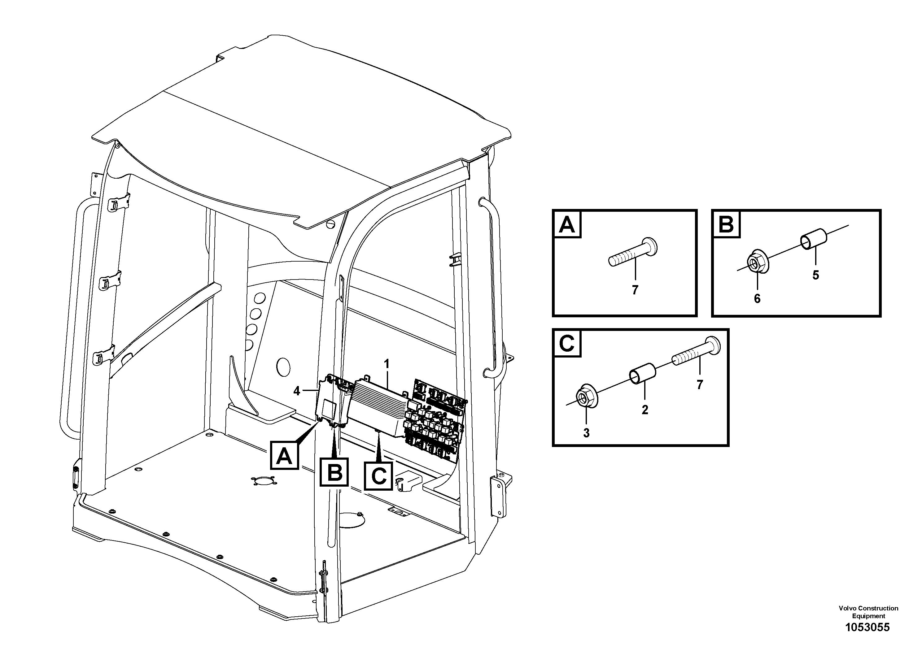 Схема запчастей Volvo L45F - 101971 Electronic unit L45F