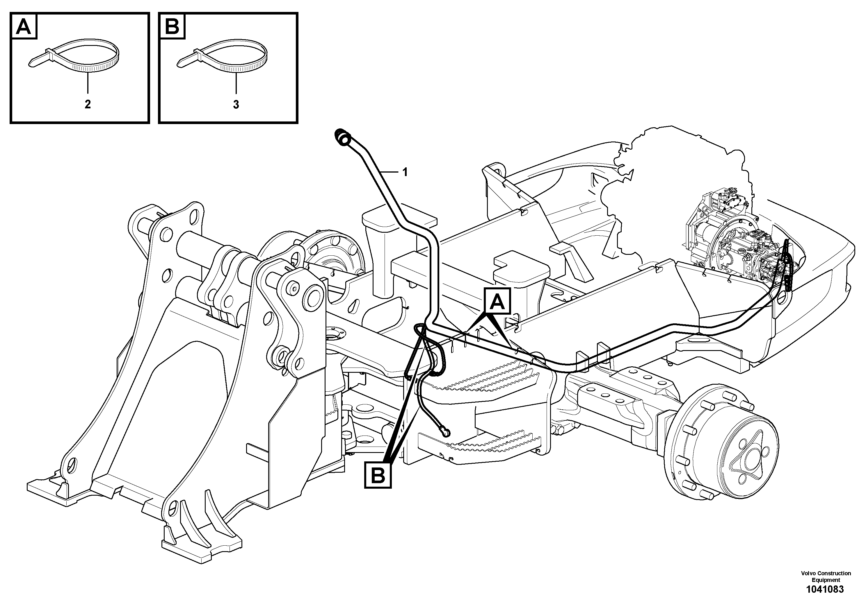 Схема запчастей Volvo L45F - 60885 Cable harness for transmission L45F