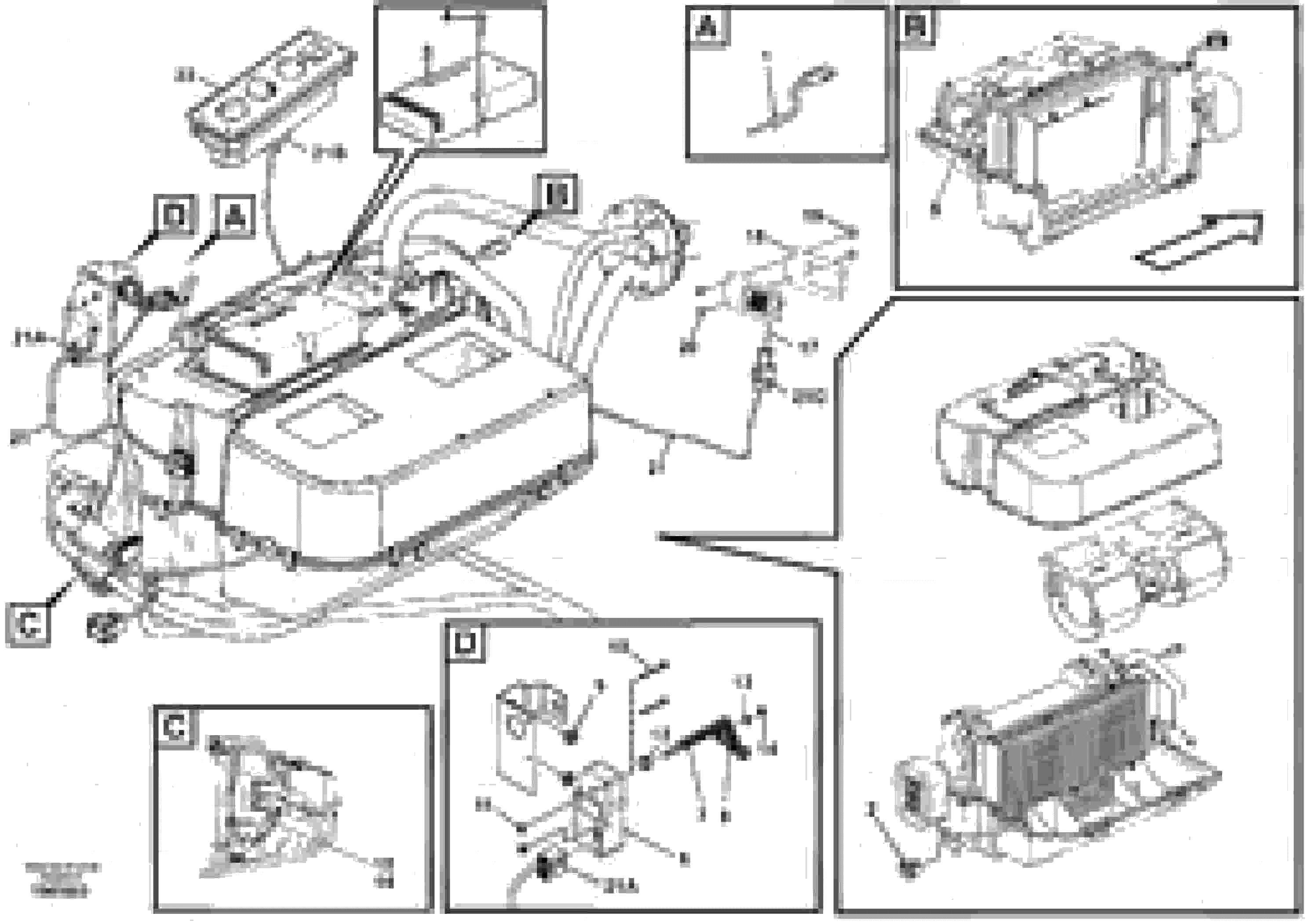 Схема запчастей Volvo L45F - 94499 Electrical equipment, air conditioning L45F