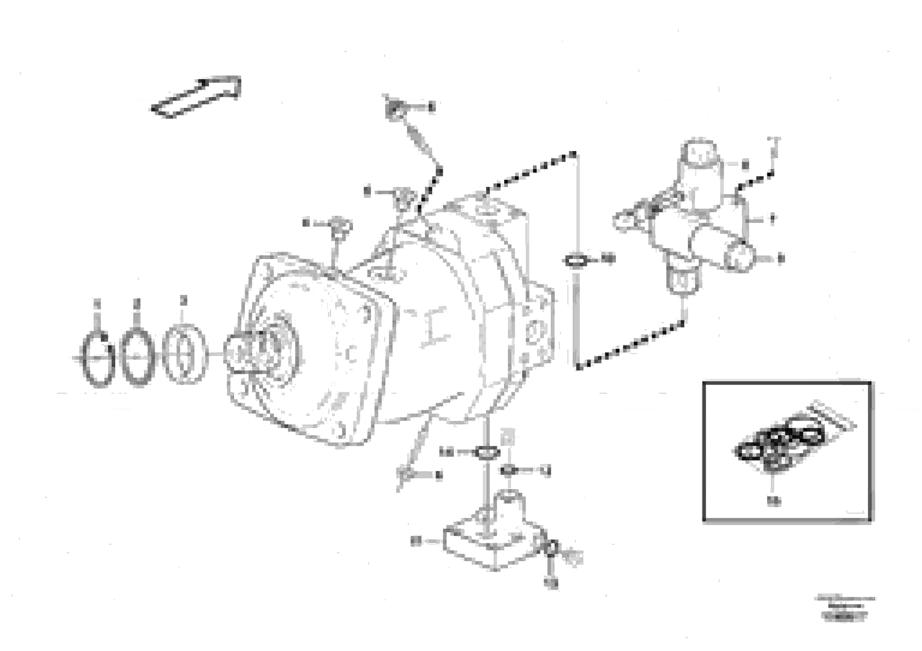 Схема запчастей Volvo L45F - 38916 Гидромотор хода L45F