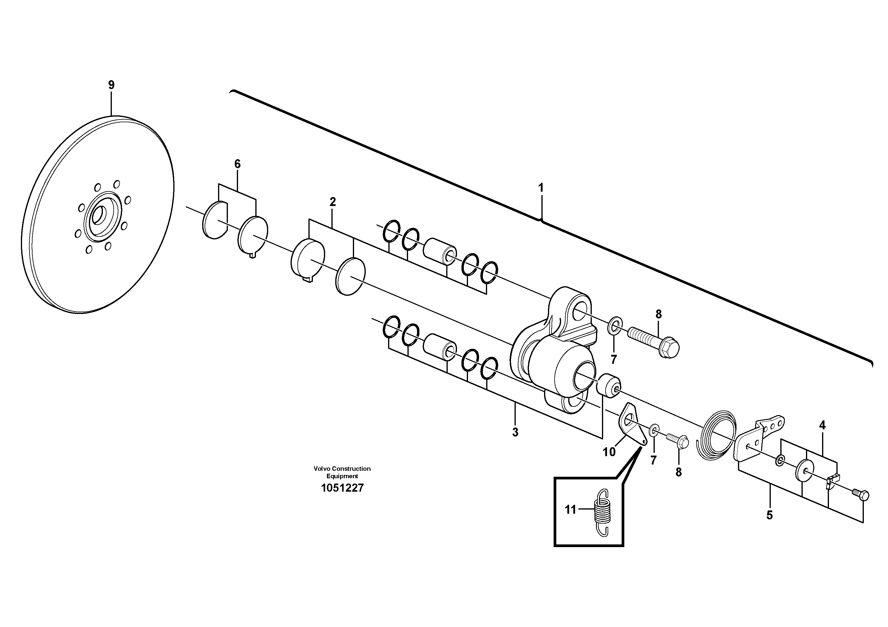 Схема запчастей Volvo L45F - 53483 Parking brake L45F