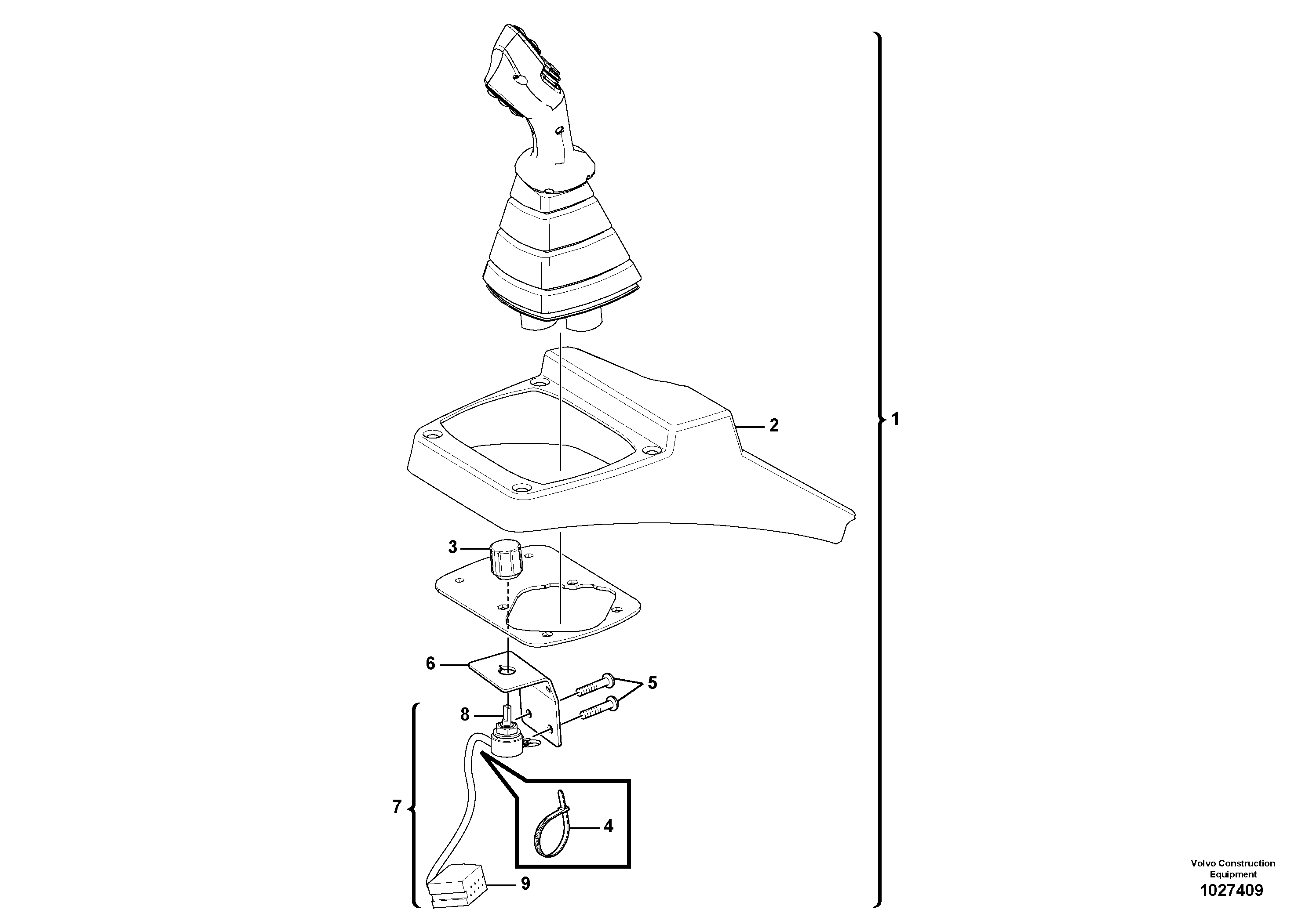 Схема запчастей Volvo L45F - 60038 Electrical Hand Inch Tps L45F