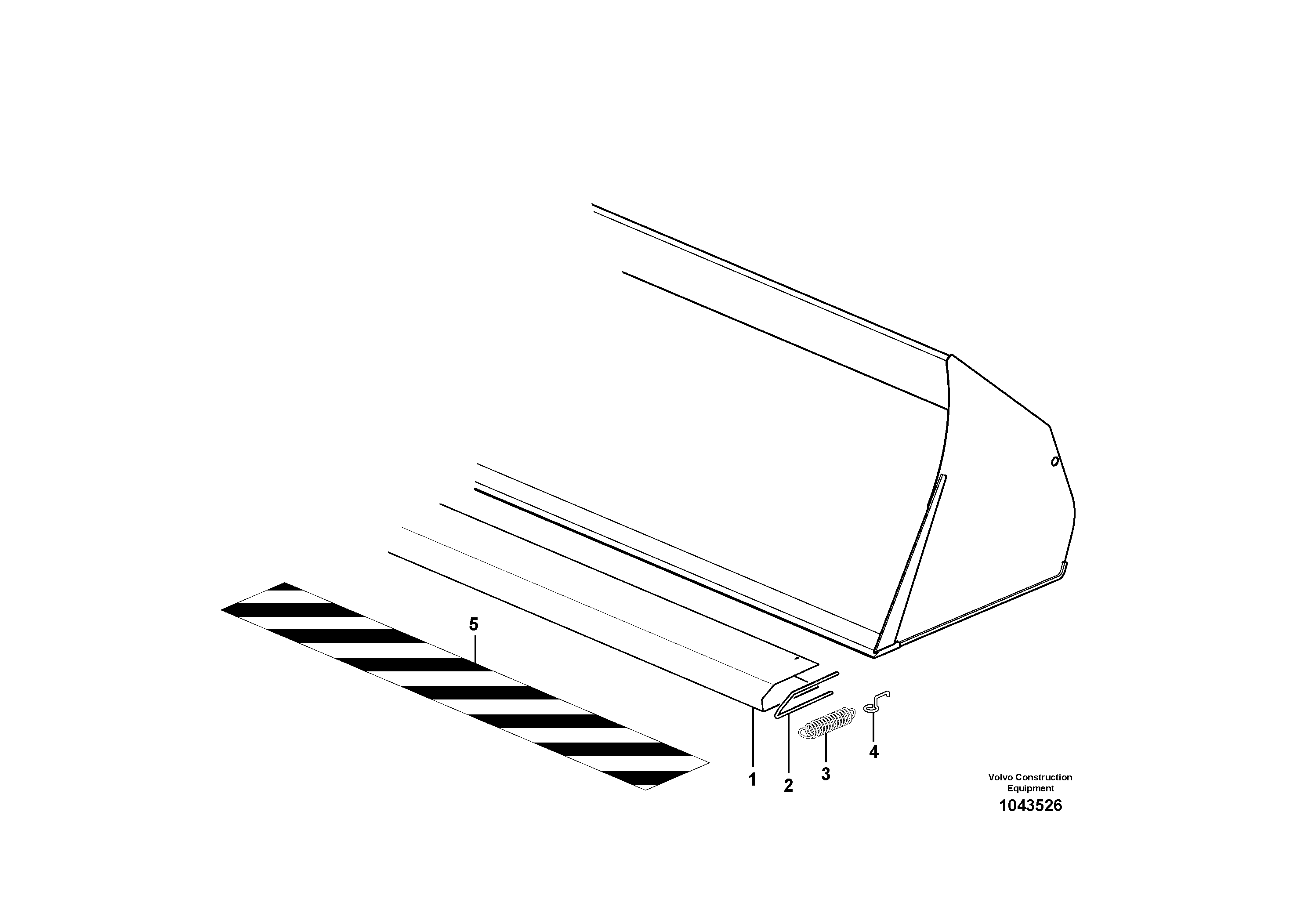 Схема запчастей Volvo L45F - 49987 Protecting plate L45F