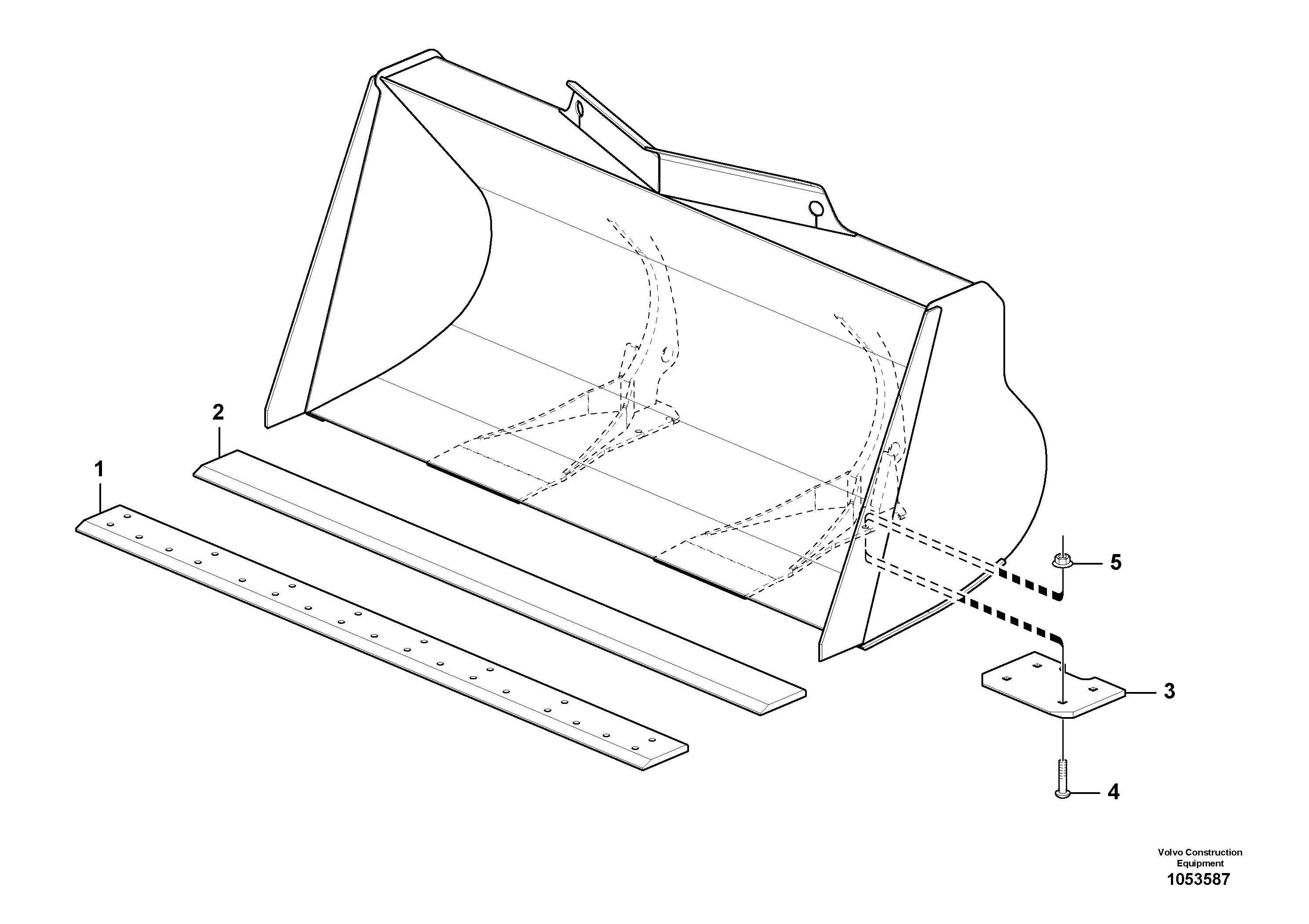 Схема запчастей Volvo L45F - 58953 Ковш L45F