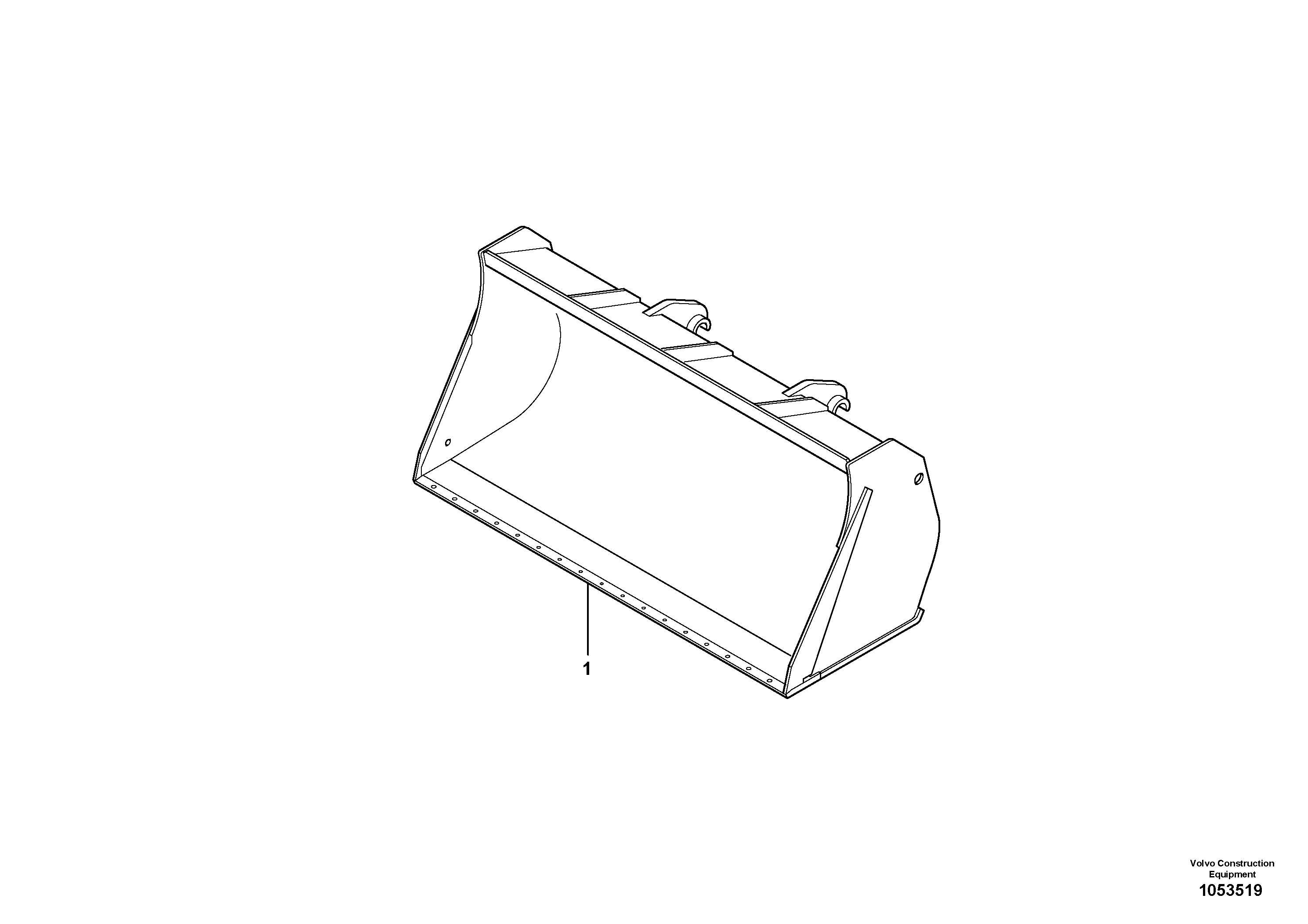 Схема запчастей Volvo L45F - 63900 Ковш L45F
