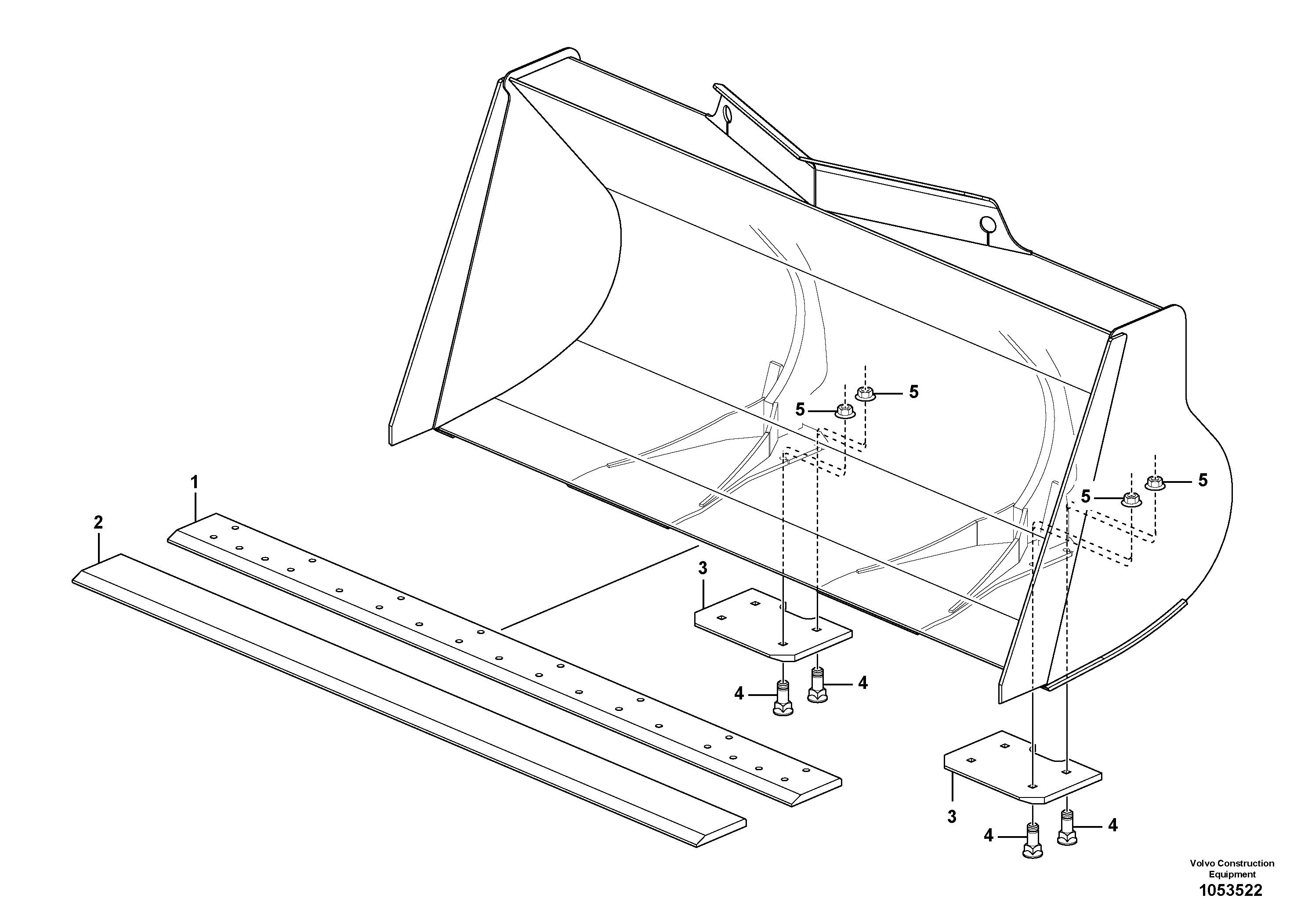 Схема запчастей Volvo L45F - 66013 Ковш L45F