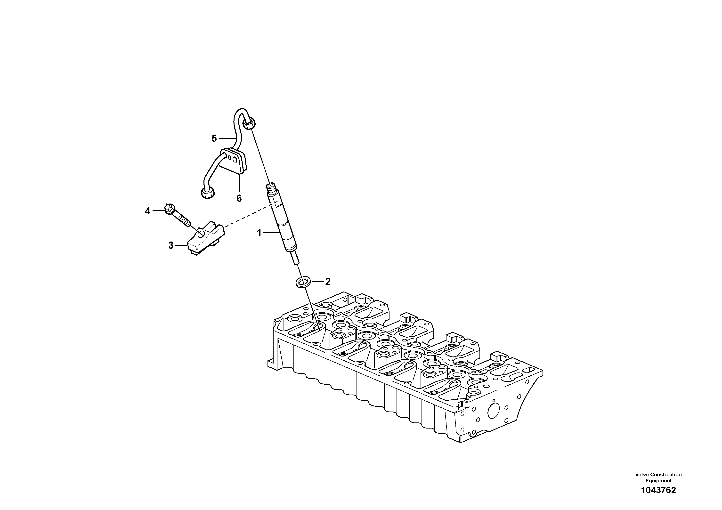 Схема запчастей Volvo L45F - 52110 Delivery pipe - injector L45F