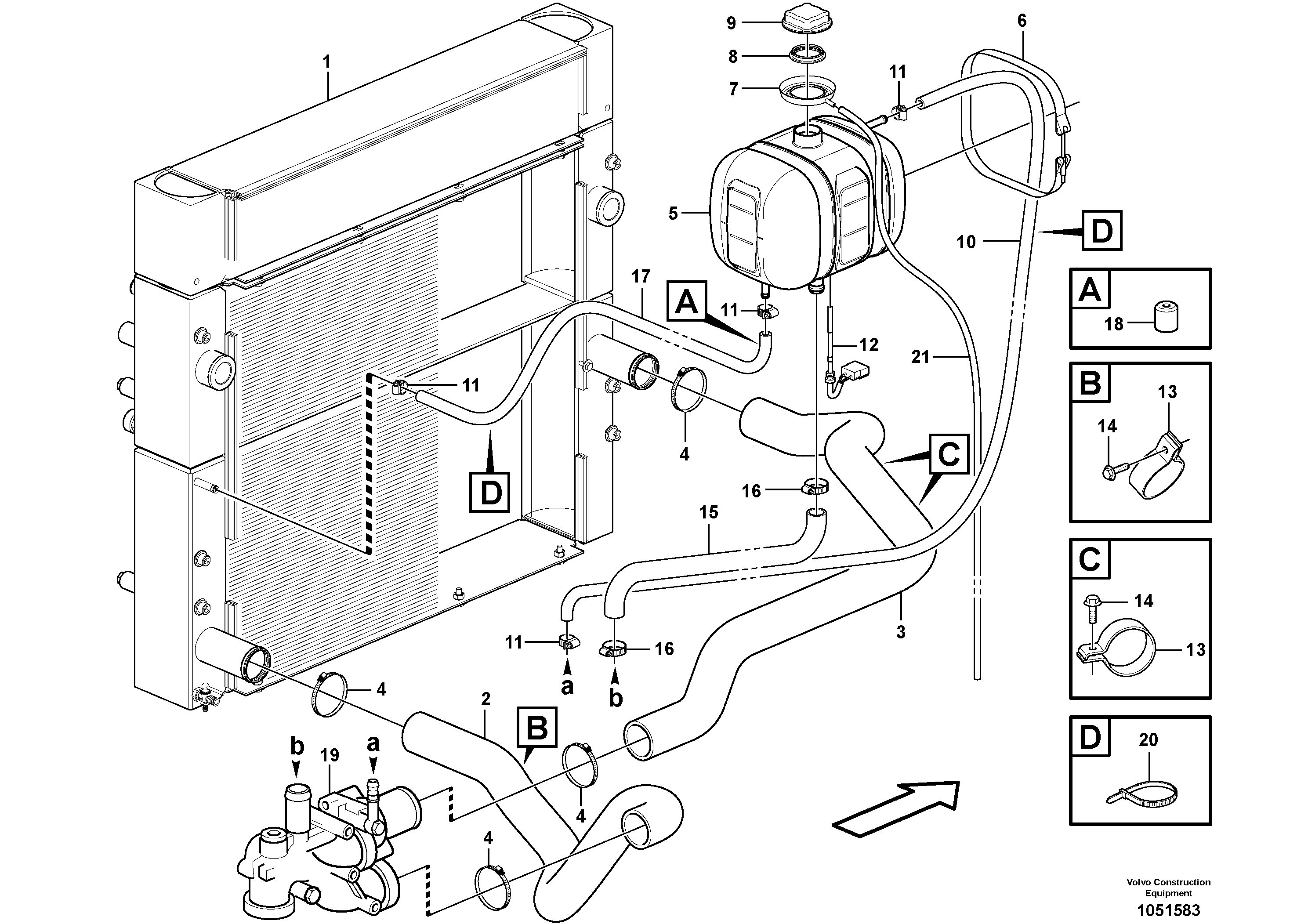 Схема запчастей Volvo L45F - 67249 Система охлаждения L45F