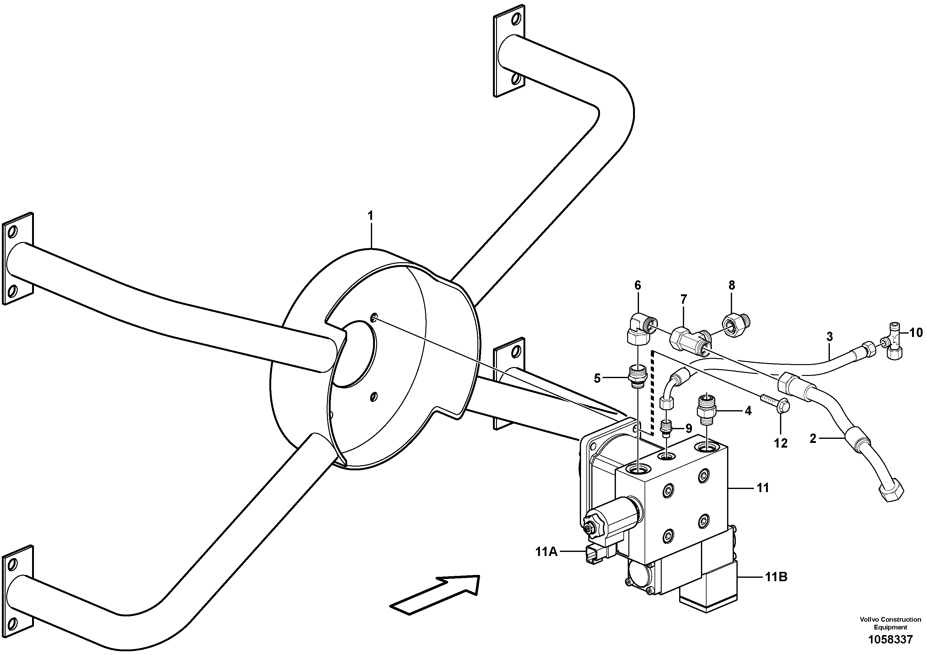 Схема запчастей Volvo L45F - 103633 Reversible fan L45F