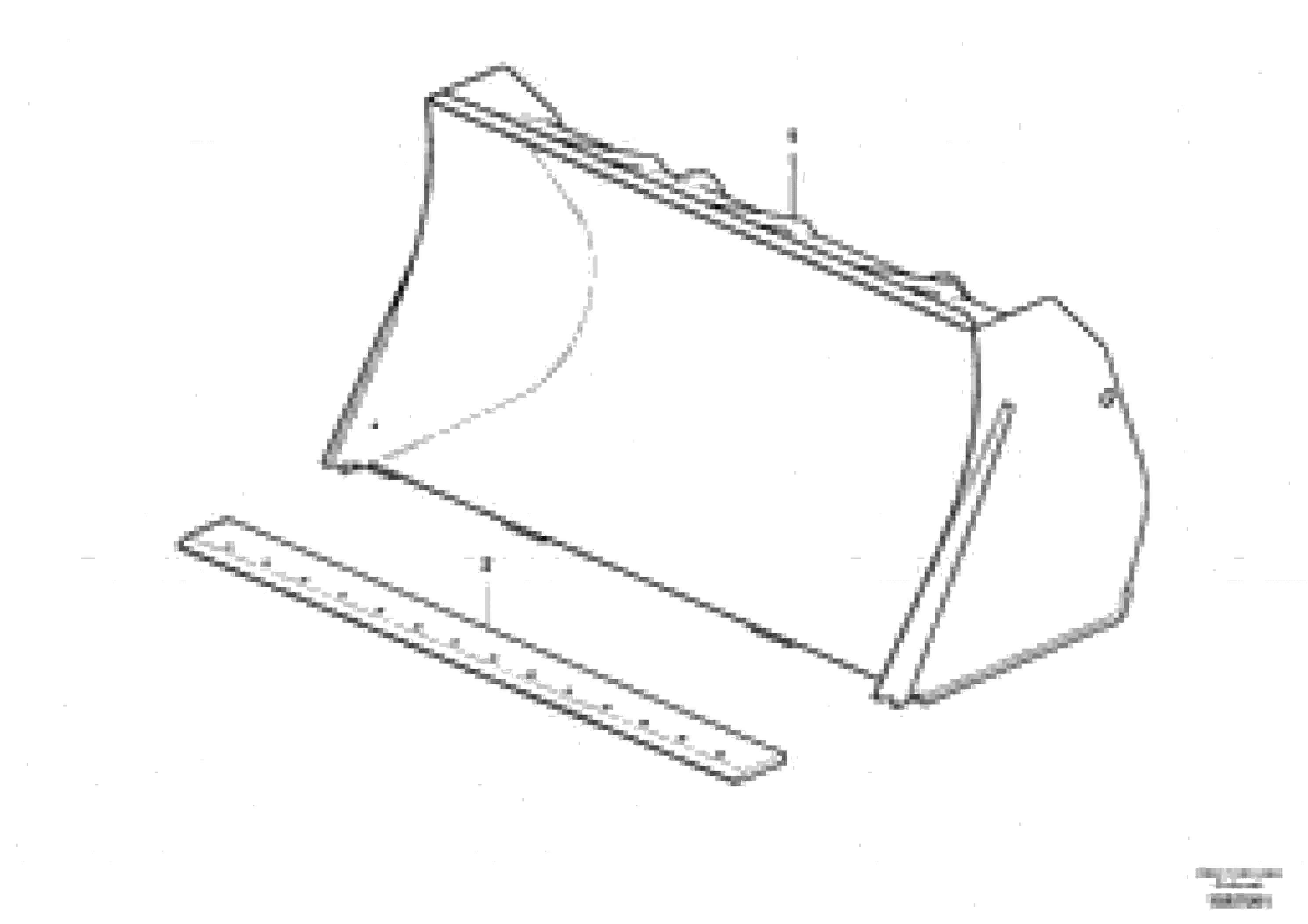 Схема запчастей Volvo L50F - 98255 Bucket, straight lip without teeth ATTACHMENTS ATT. COMPACT WHEEL LOADERS GEN. F