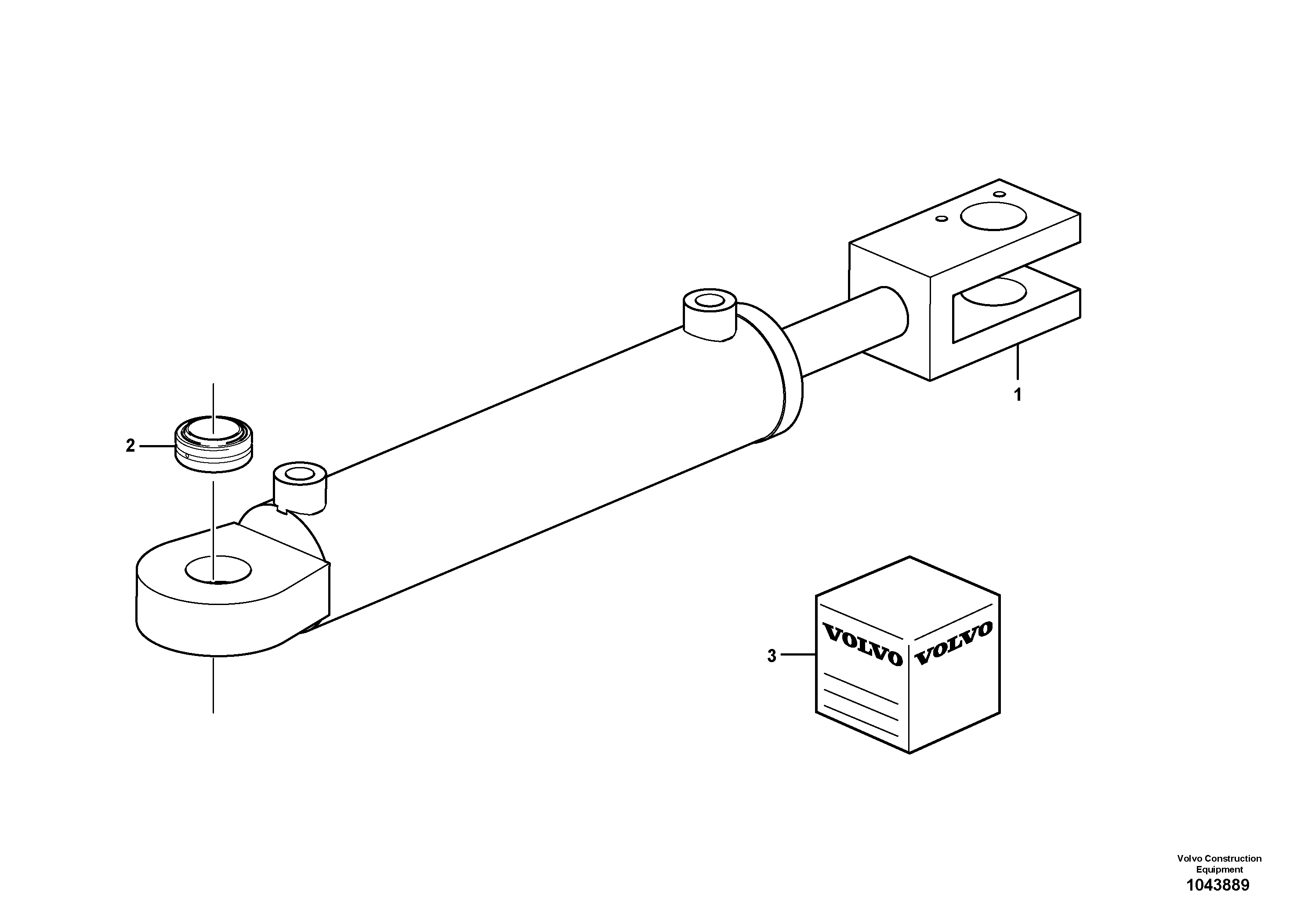 Схема запчастей Volvo L50F - 60333 Гидроцилиндр L50F