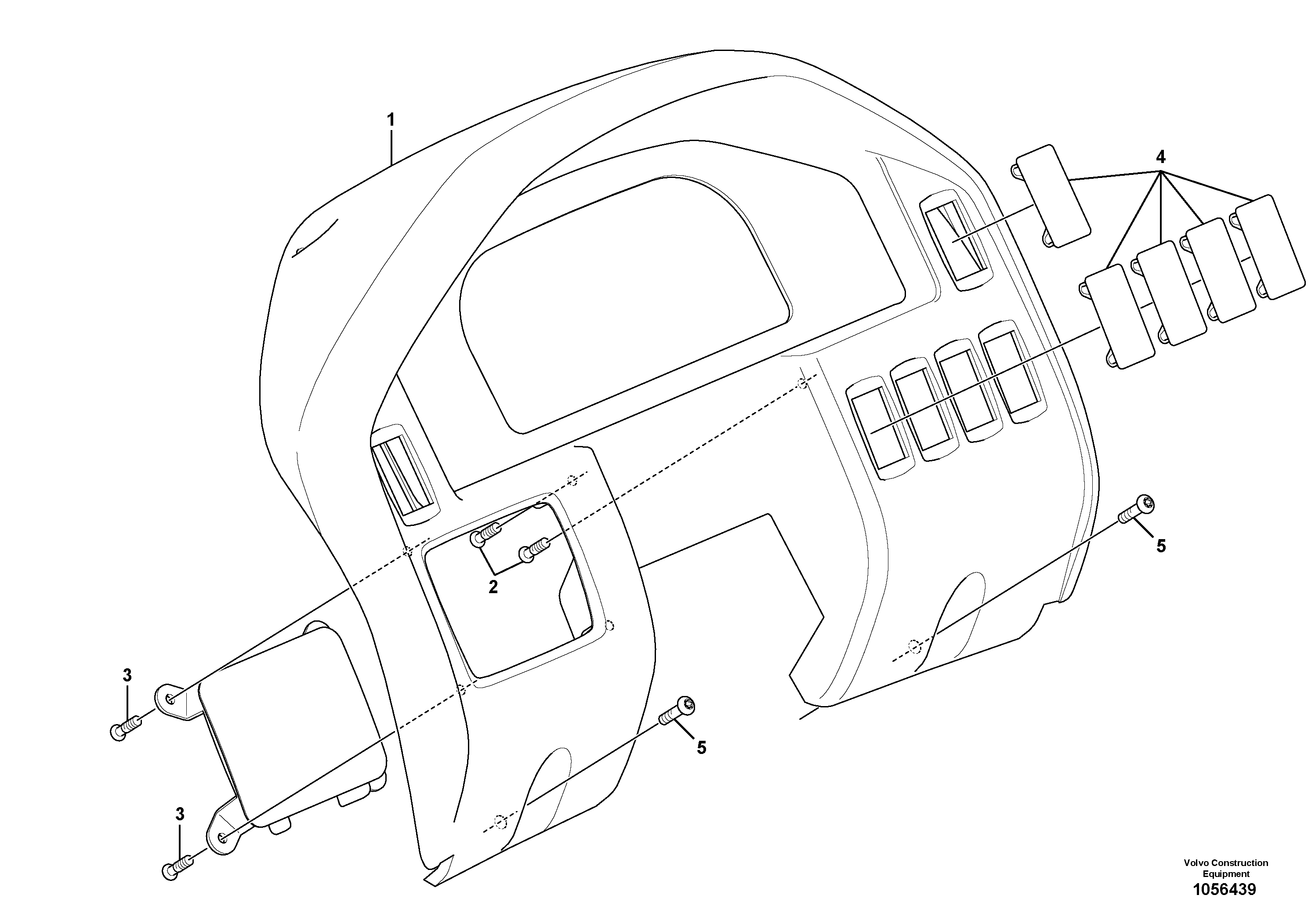 Схема запчастей Volvo L20F - 45942 Instrument panel L20F