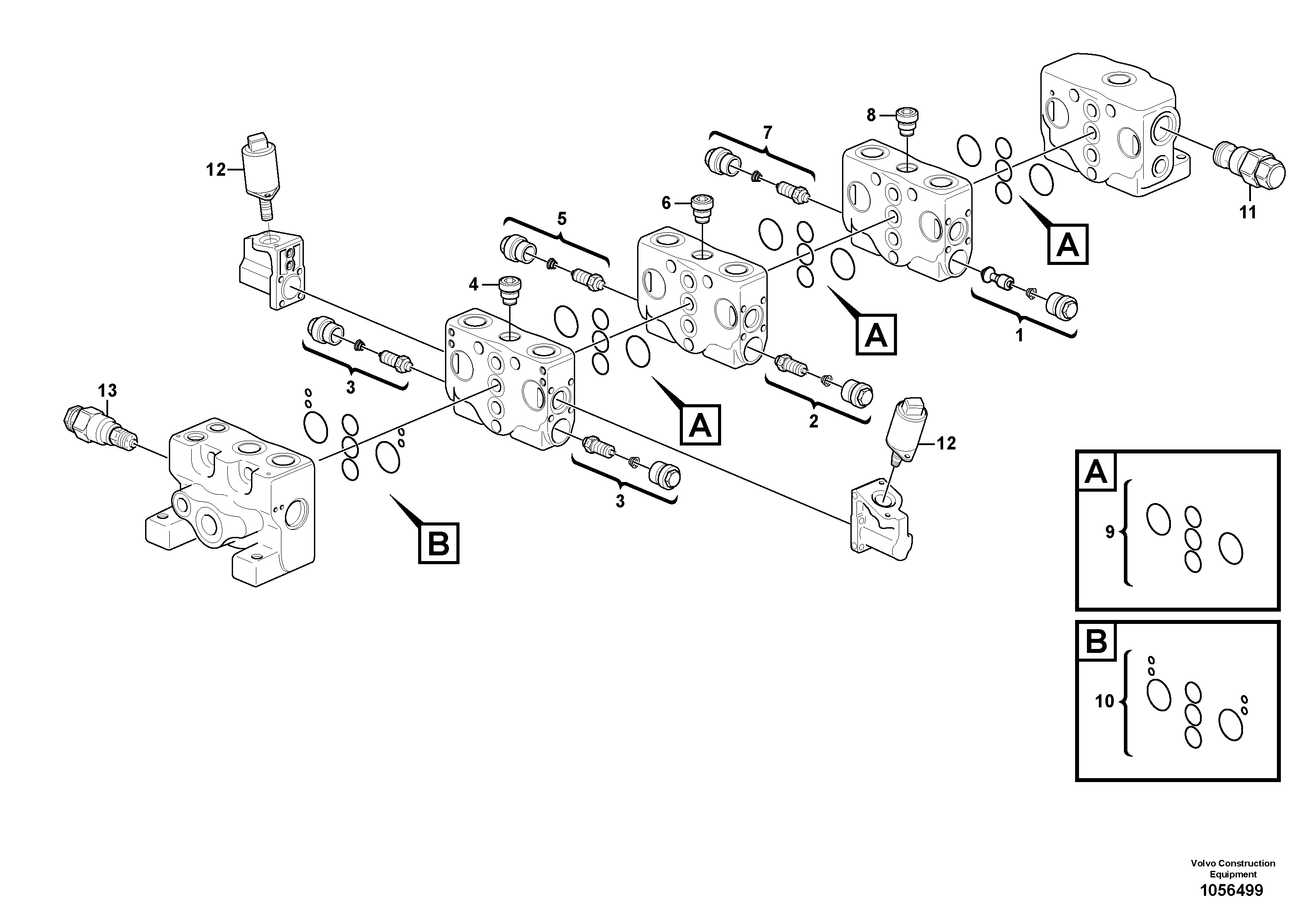 Схема запчастей Volvo L20F - 43710 Клапан регулирующий (распределительный) L20F
