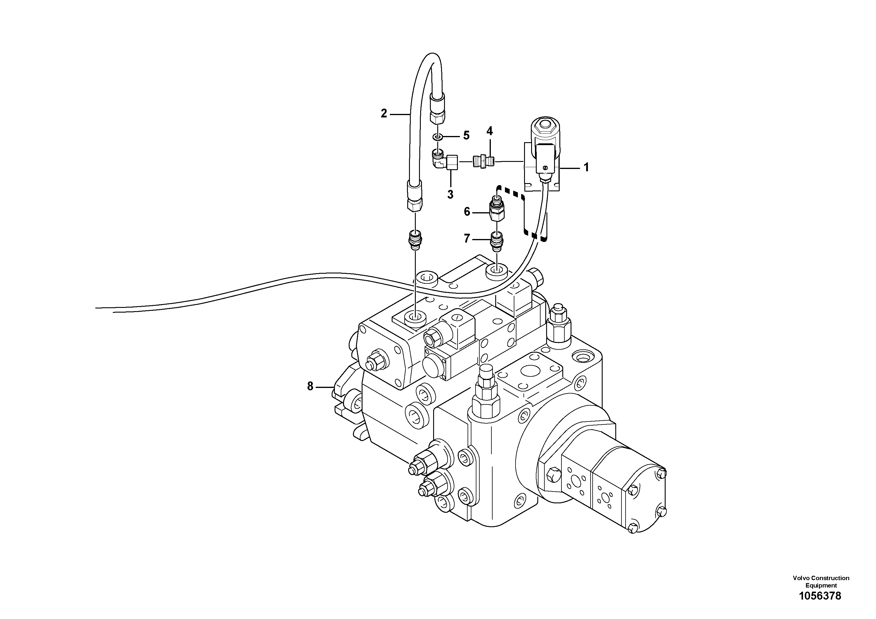 Схема запчастей Volvo L20F - 44679 Blocking valve L20F