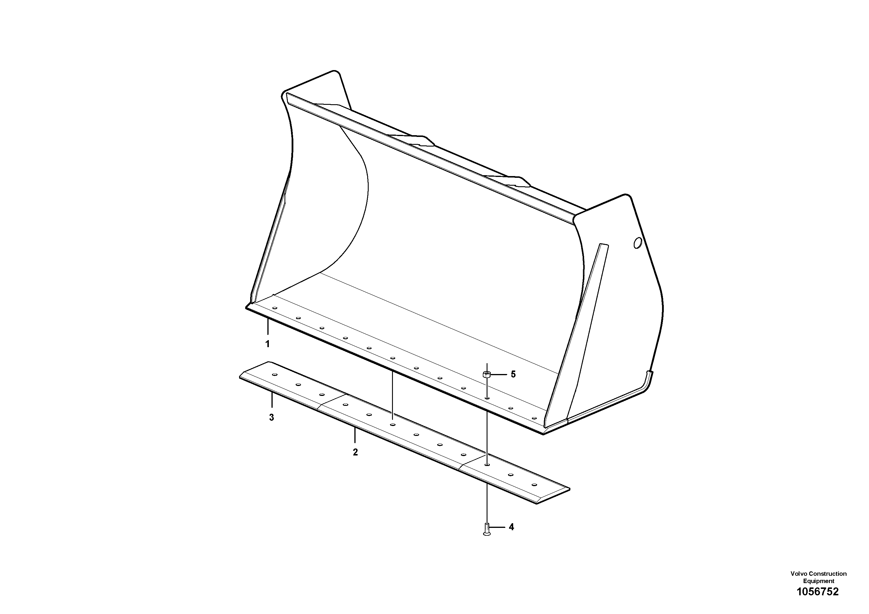 Схема запчастей Volvo L20F - 96437 Bolt-on cutting edge ATTACHMENTS ATT. COMPACT WHEEL LOADERS GEN. F