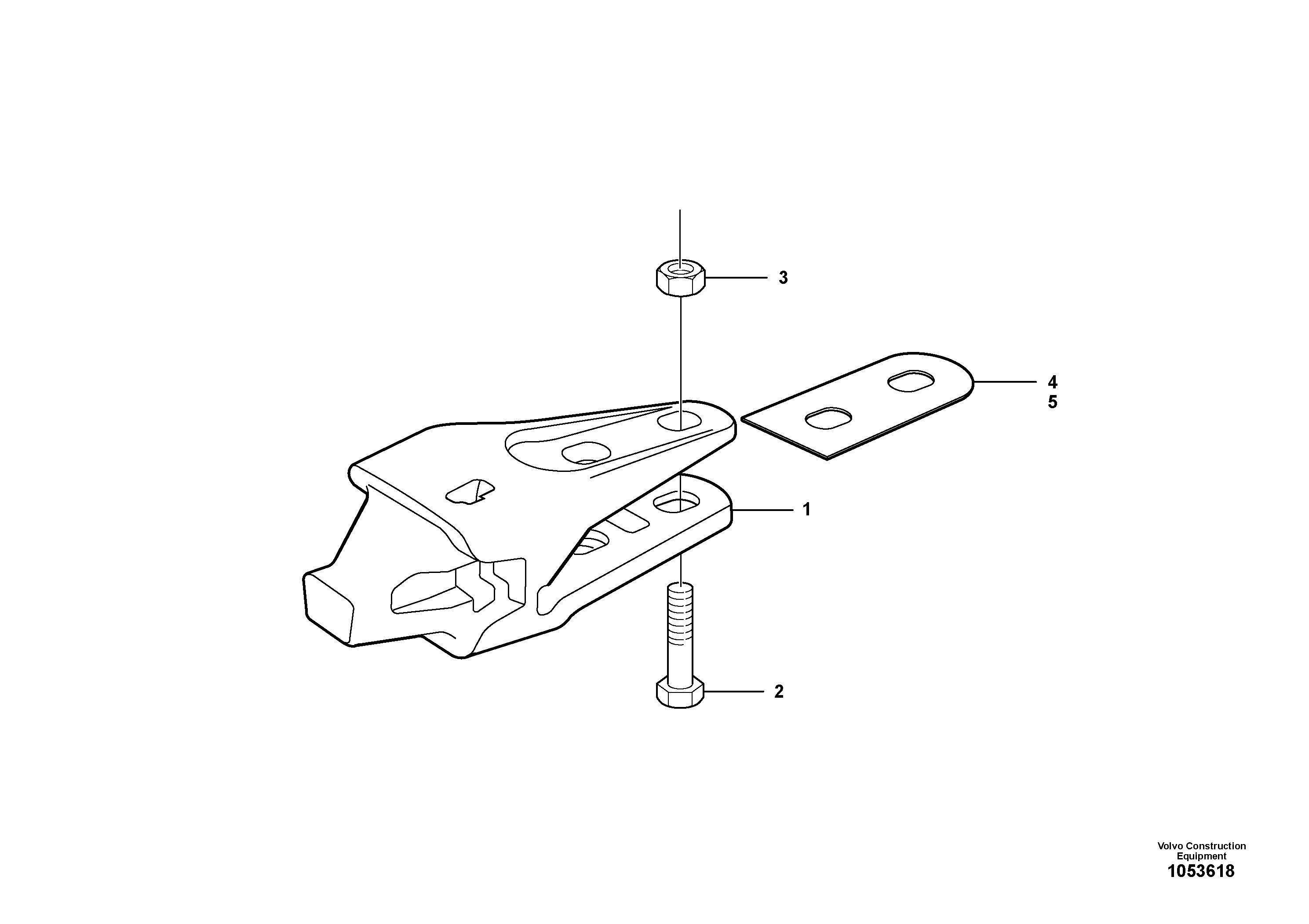 Схема запчастей Volvo L20F - 97938 Adapter kit ATTACHMENTS ATT. COMPACT WHEEL LOADERS GEN. F