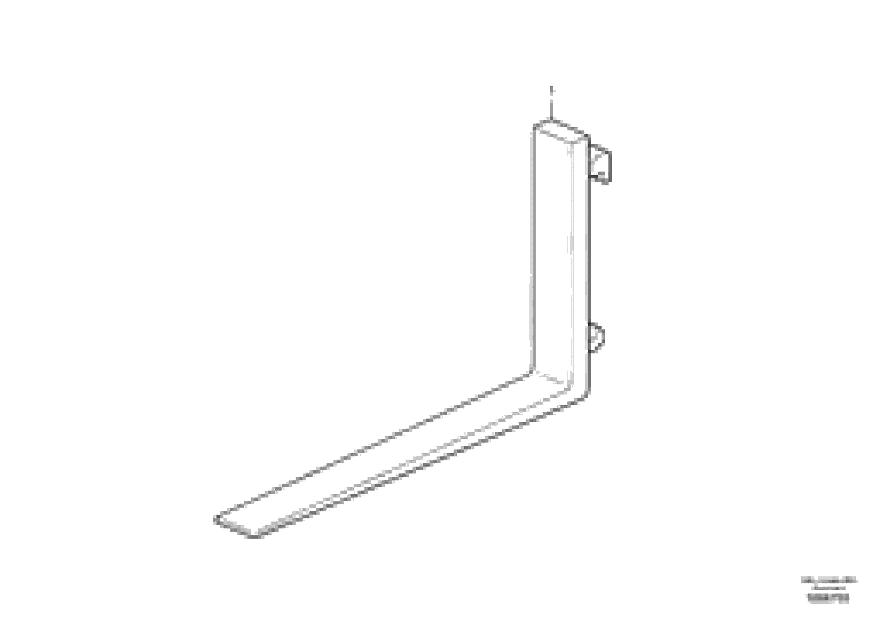 Схема запчастей Volvo L20F - 106413 Fork tines ATTACHMENTS ATT. COMPACT WHEEL LOADERS GEN. F